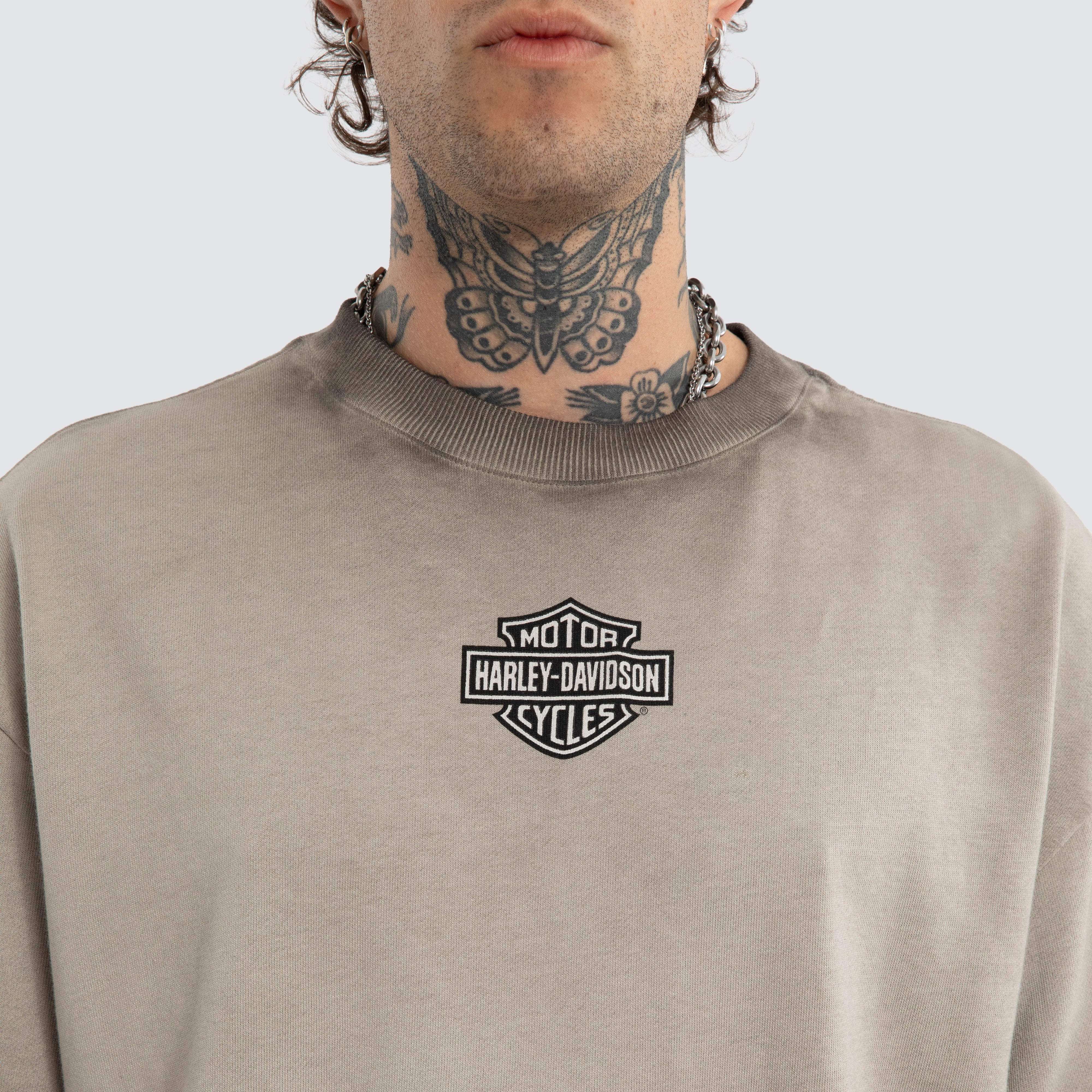 Upshift Loopback Street Tee Oil Washed