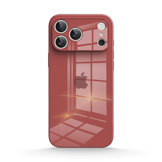 Camellia Red | Tempered Glass Phone Case