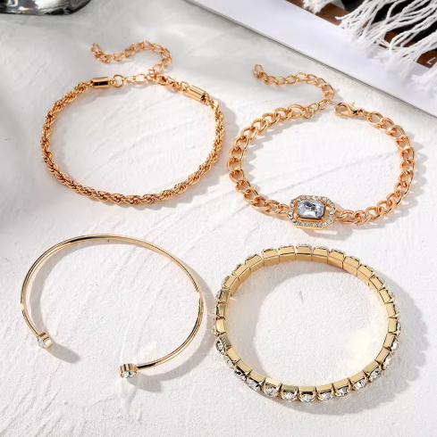 Crystal Harmony Stack of bracelets