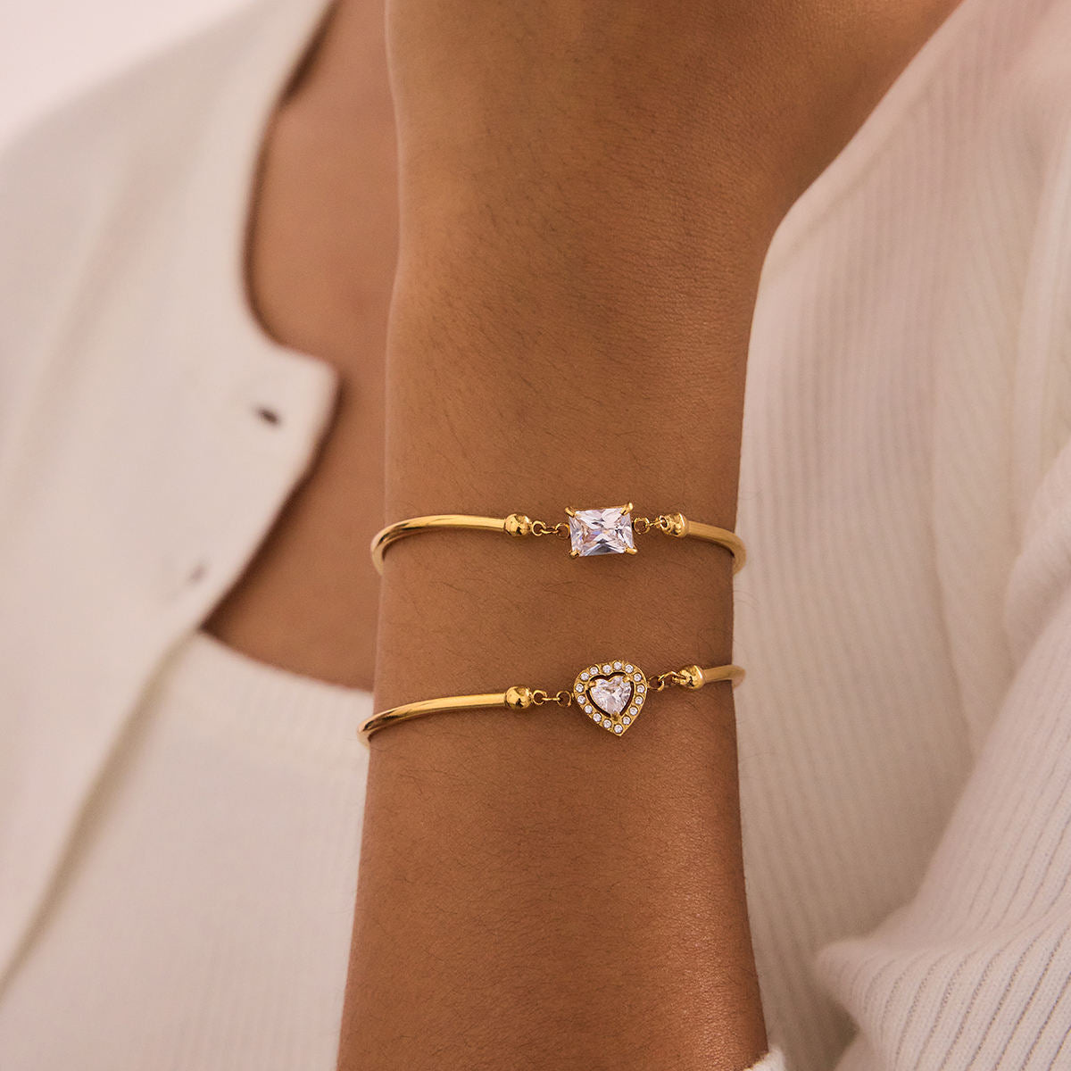 Love & Light Stack of 2 bracelets