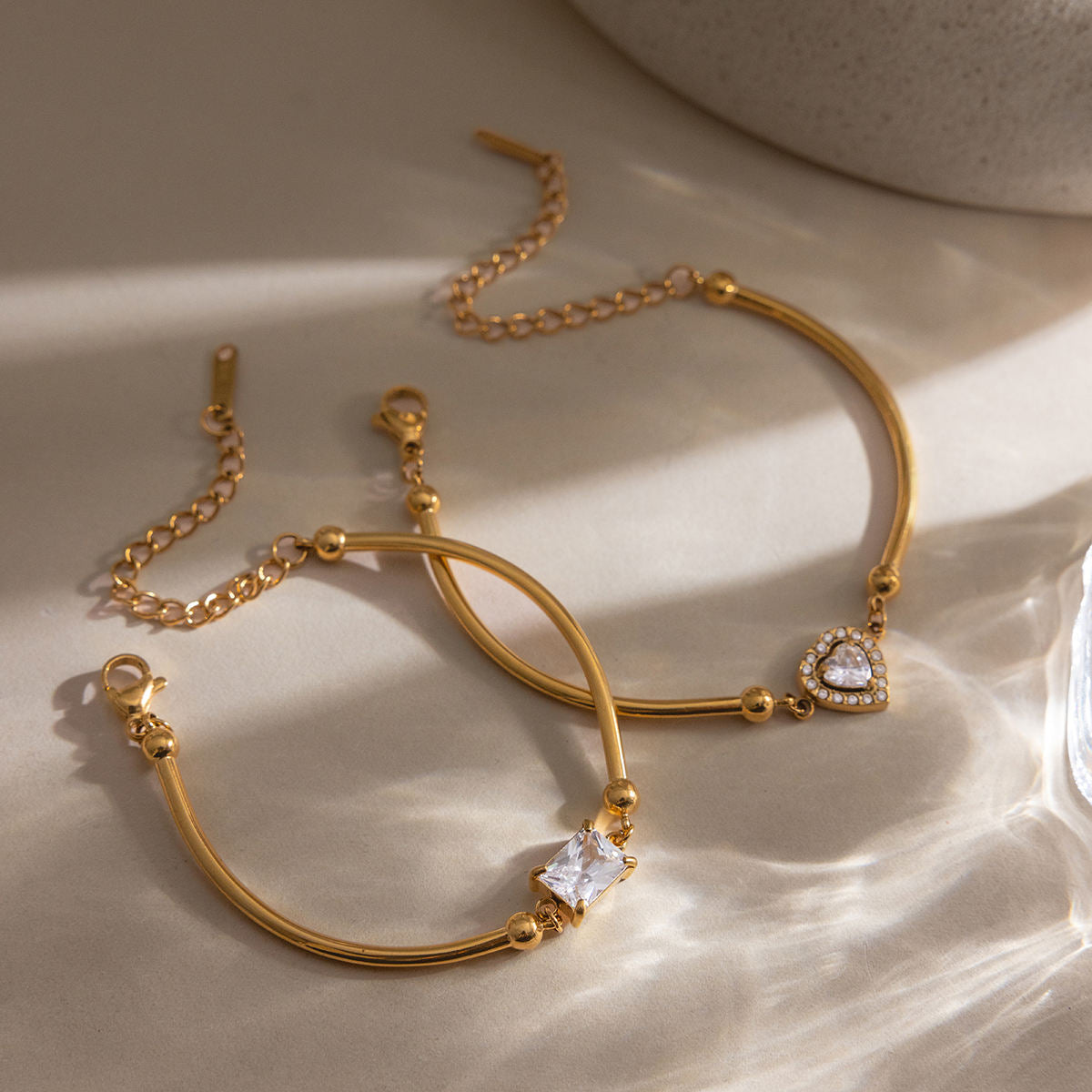Love & Light Stack of 2 bracelets