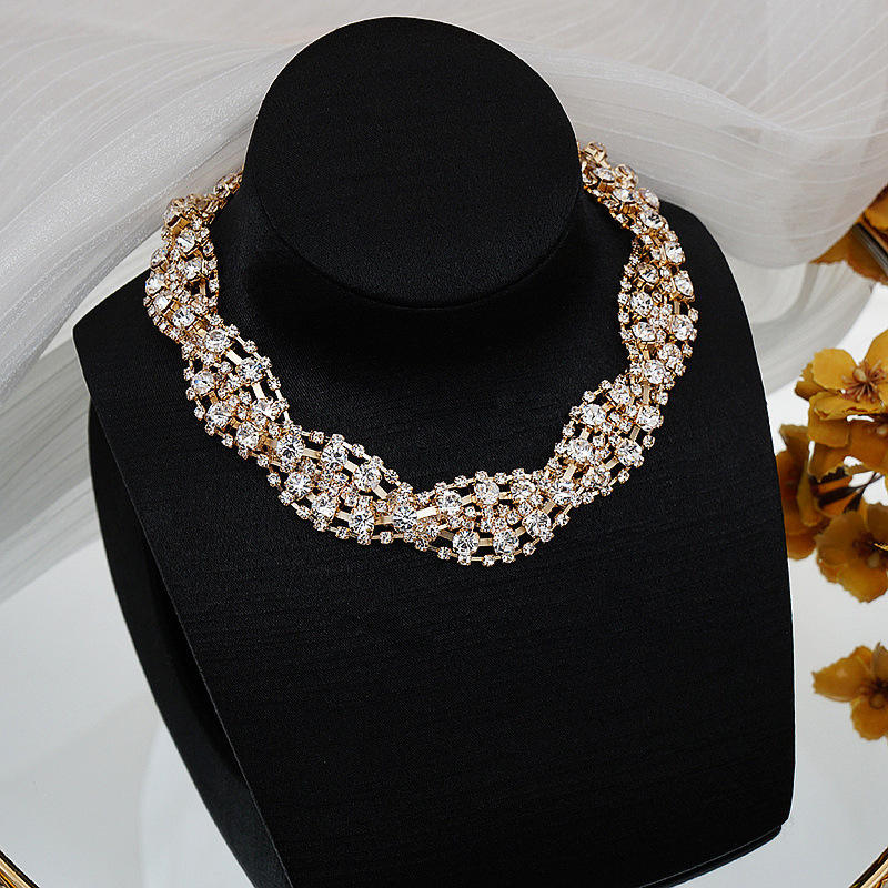 Frosted Aura Cluster Necklace