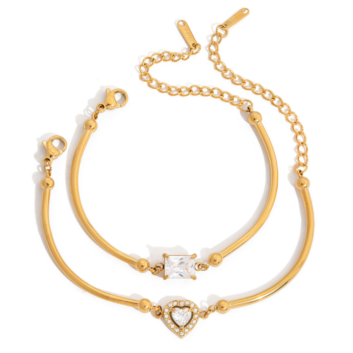 Love & Light Stack of 2 bracelets