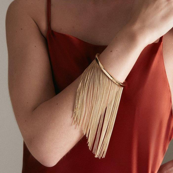 Open Tassel Bracelet