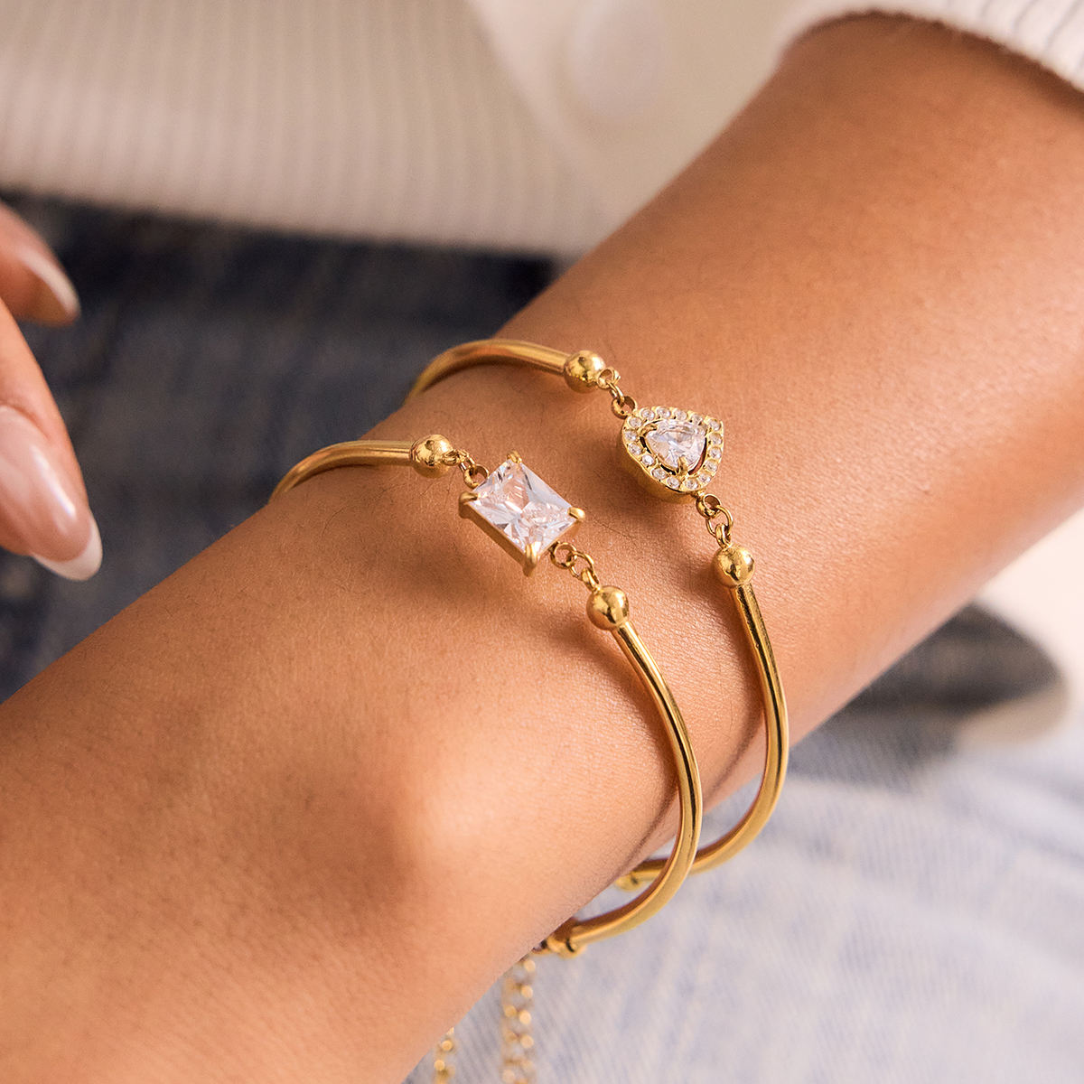 Love & Light Stack of 2 bracelets