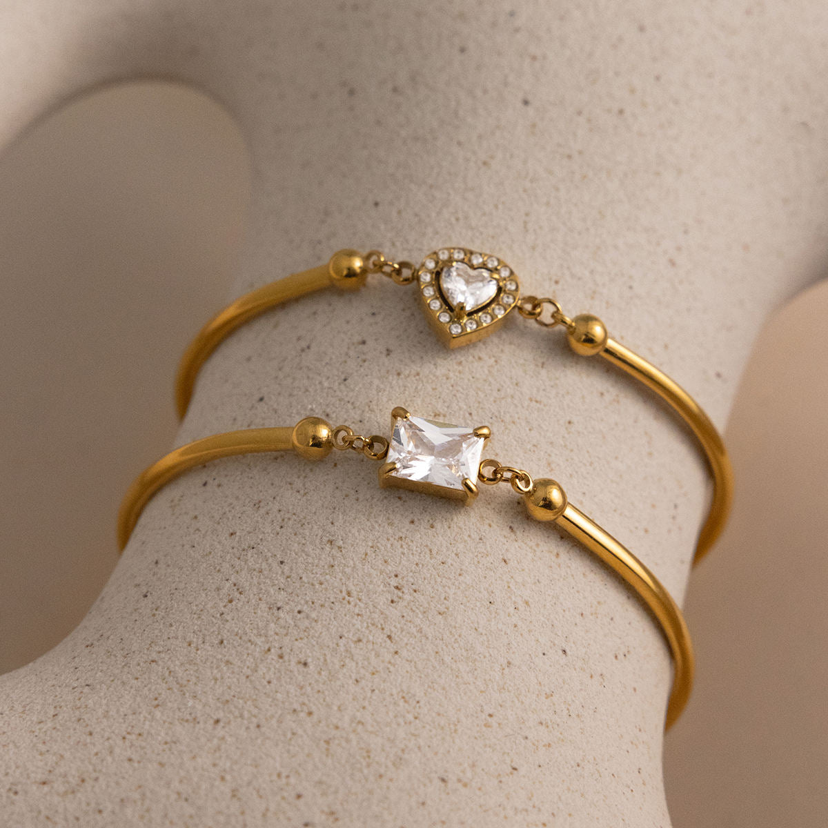 Love & Light Stack of 2 bracelets