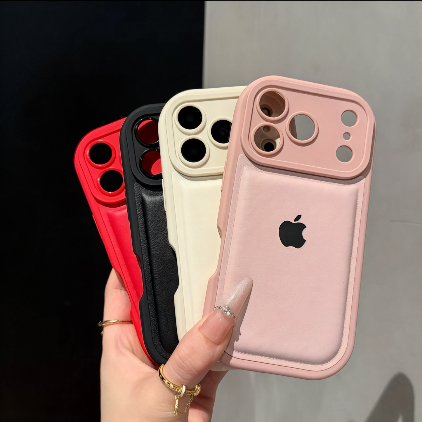 Premium Leather Feel Case – Anti-Drop Design