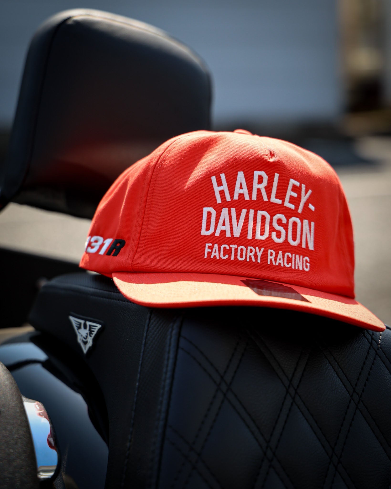 Harley-Davidson® Factory Racing Fanwear Twill Baseball Cap - Racing Orange