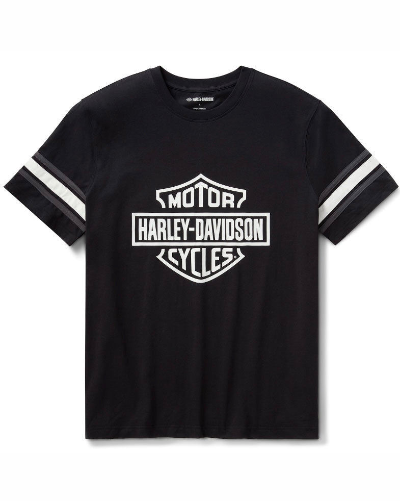 Harley-Davidson® Essential Sleeve Stripe '03 Tee Black【96155-26VM】