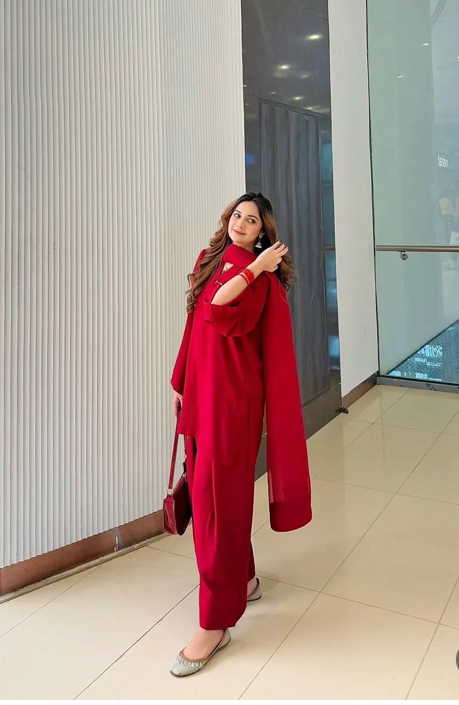 Rouge Farshi Salwar Set