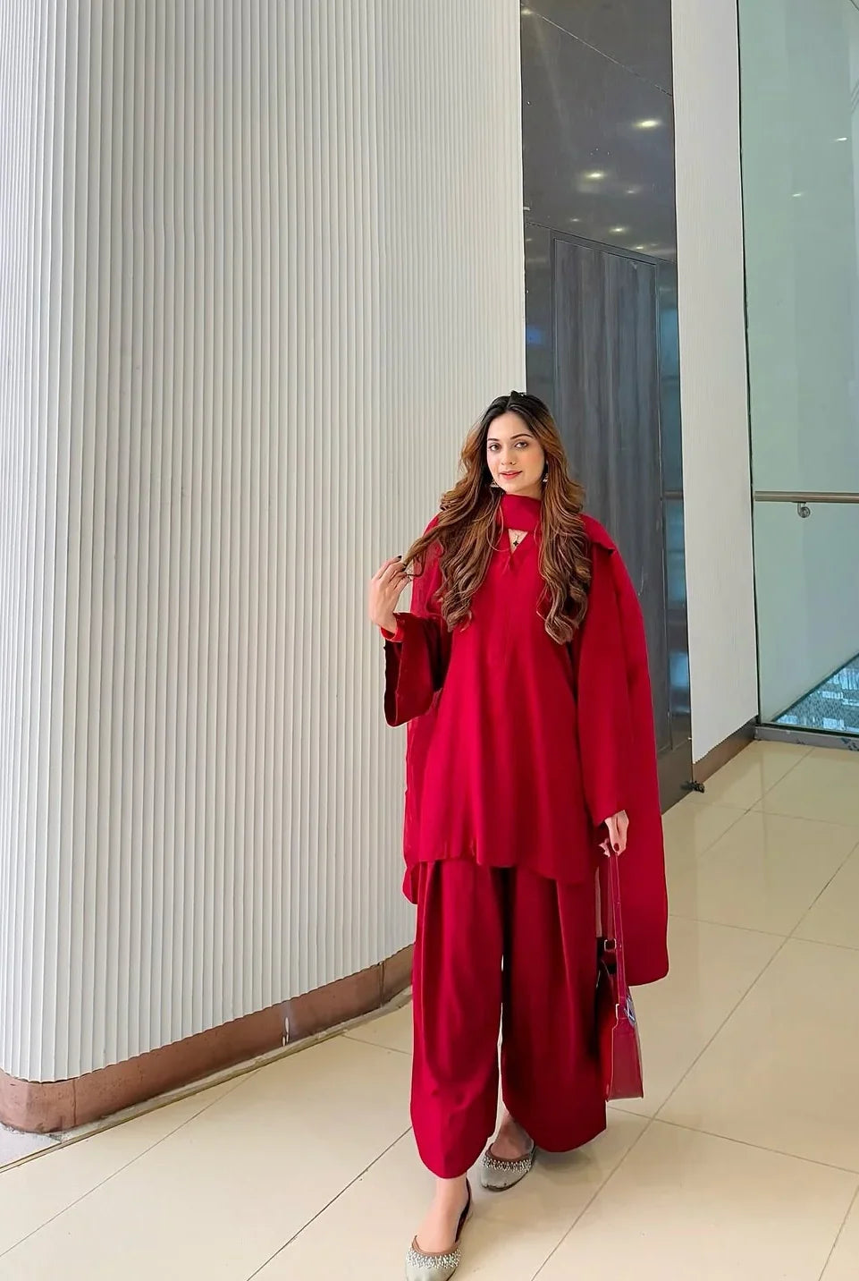 Rouge Farshi Salwar Set