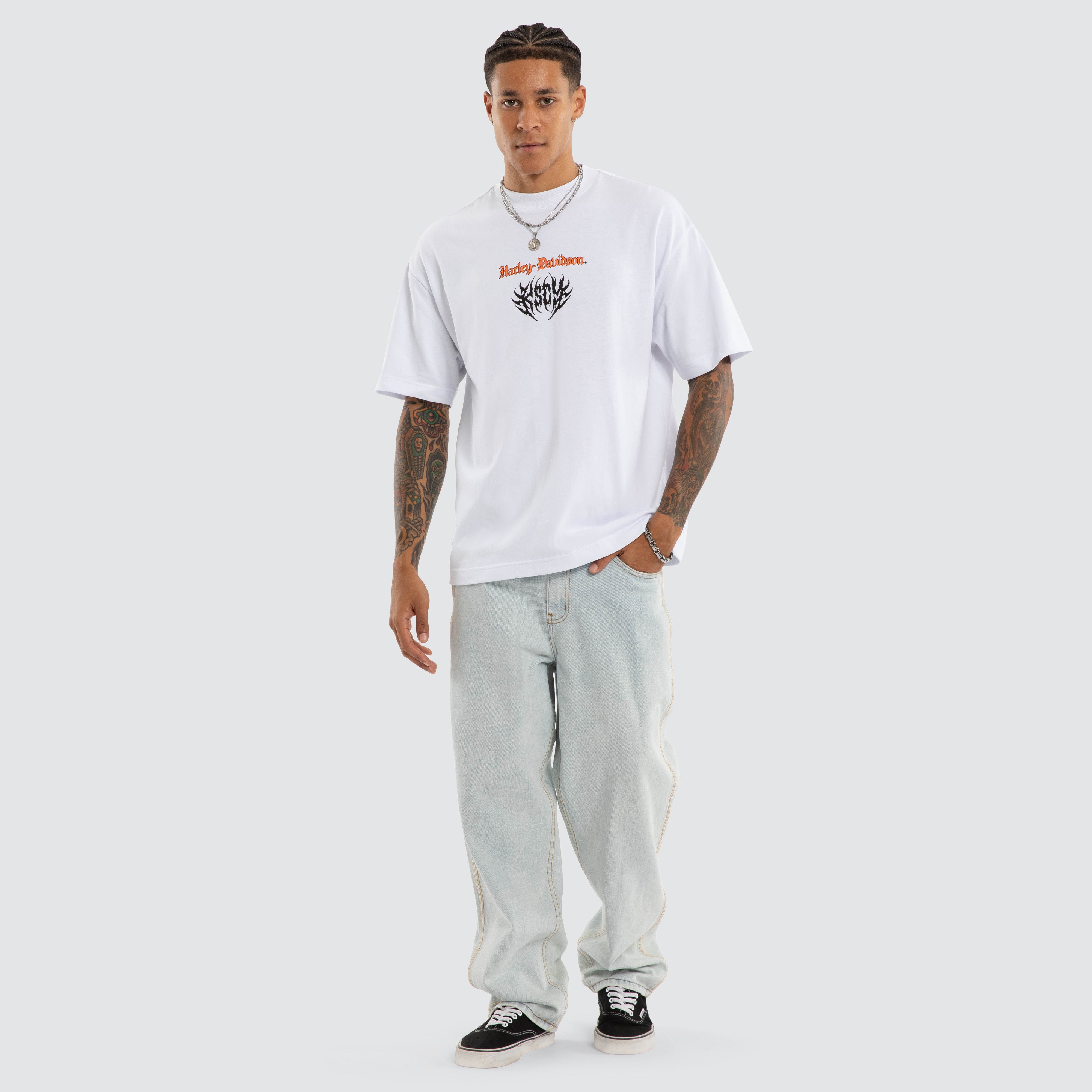 Burnout Street Tee Optical White