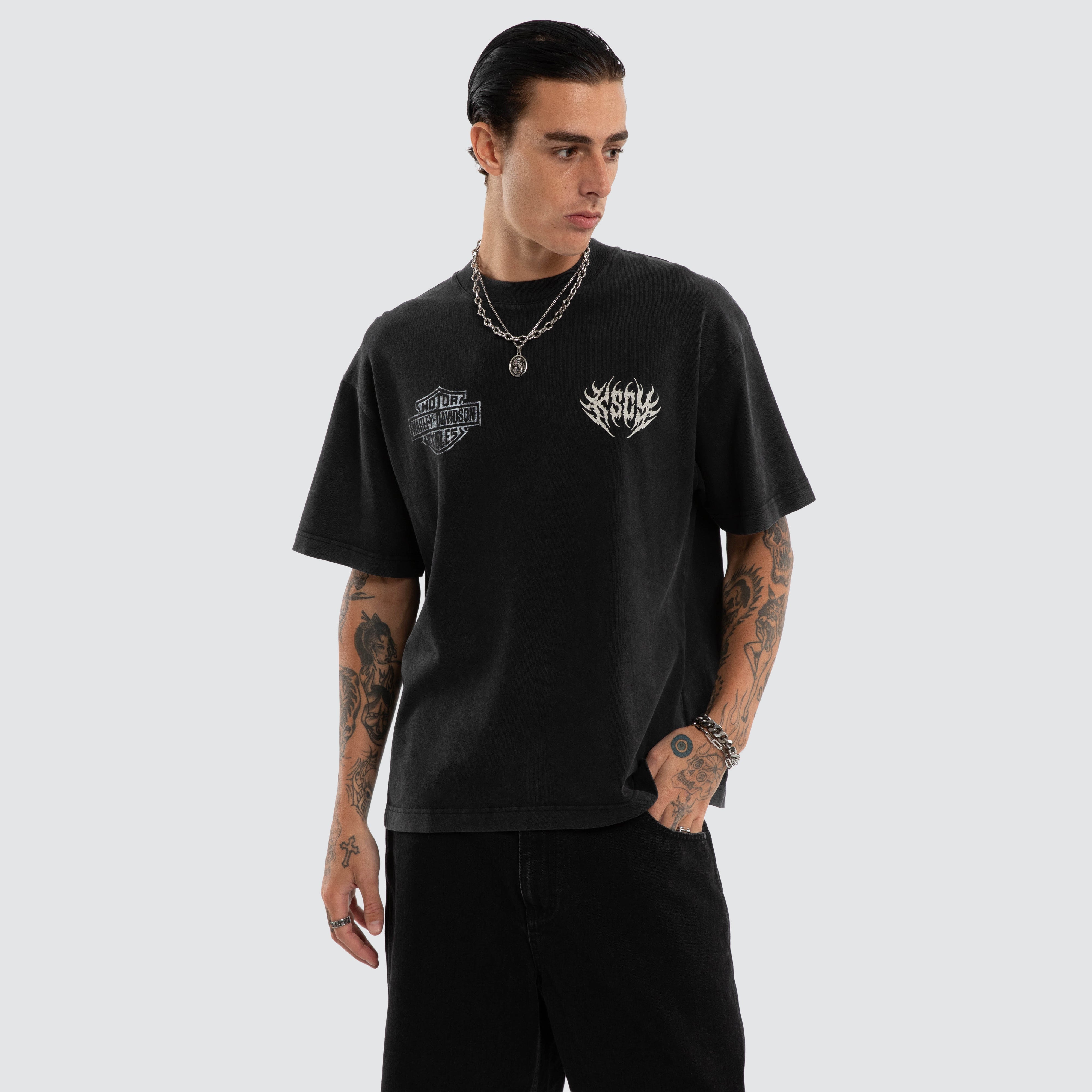 Resurgence Street Tee Snow Black