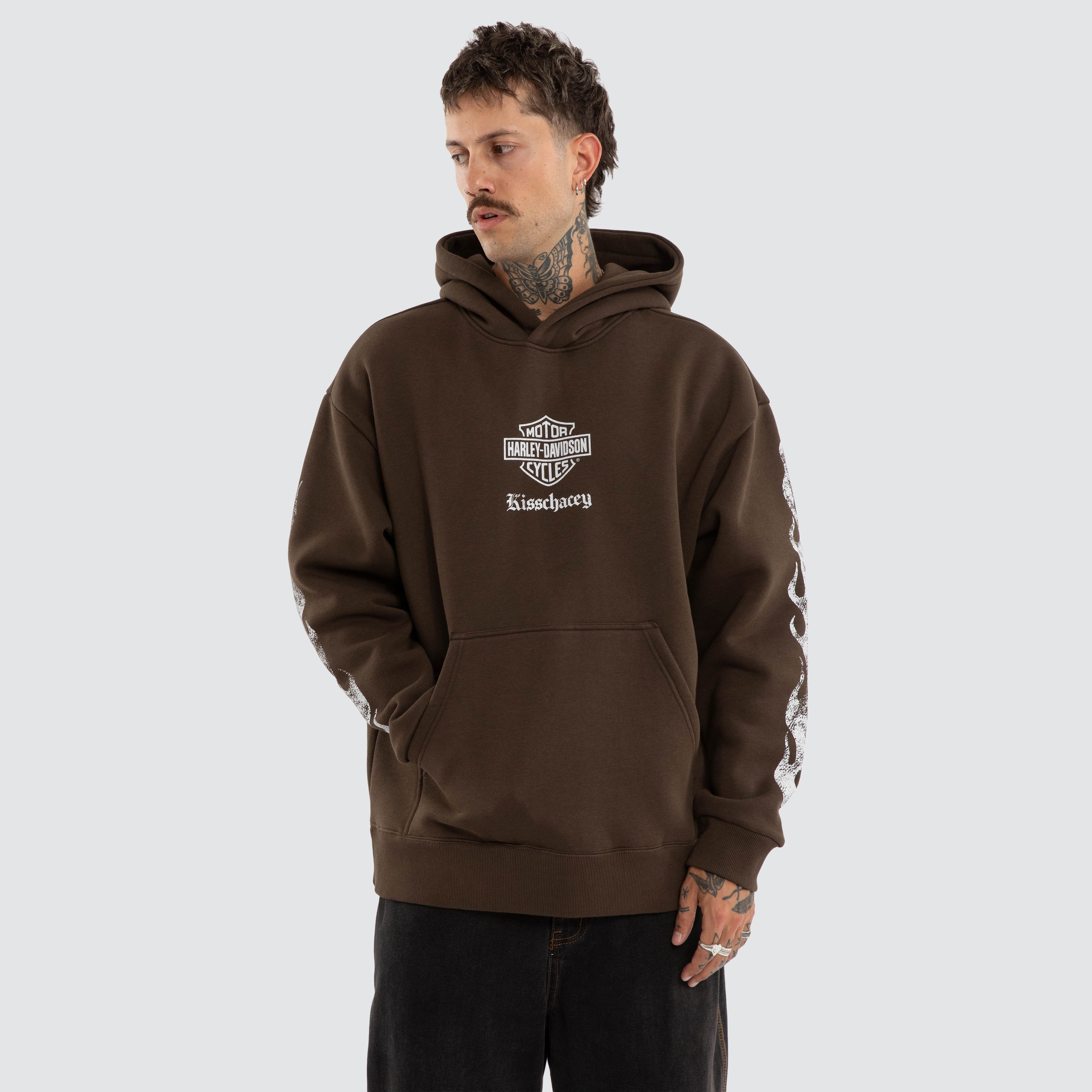 Freedom Relaxed Hoodie Slate Brown