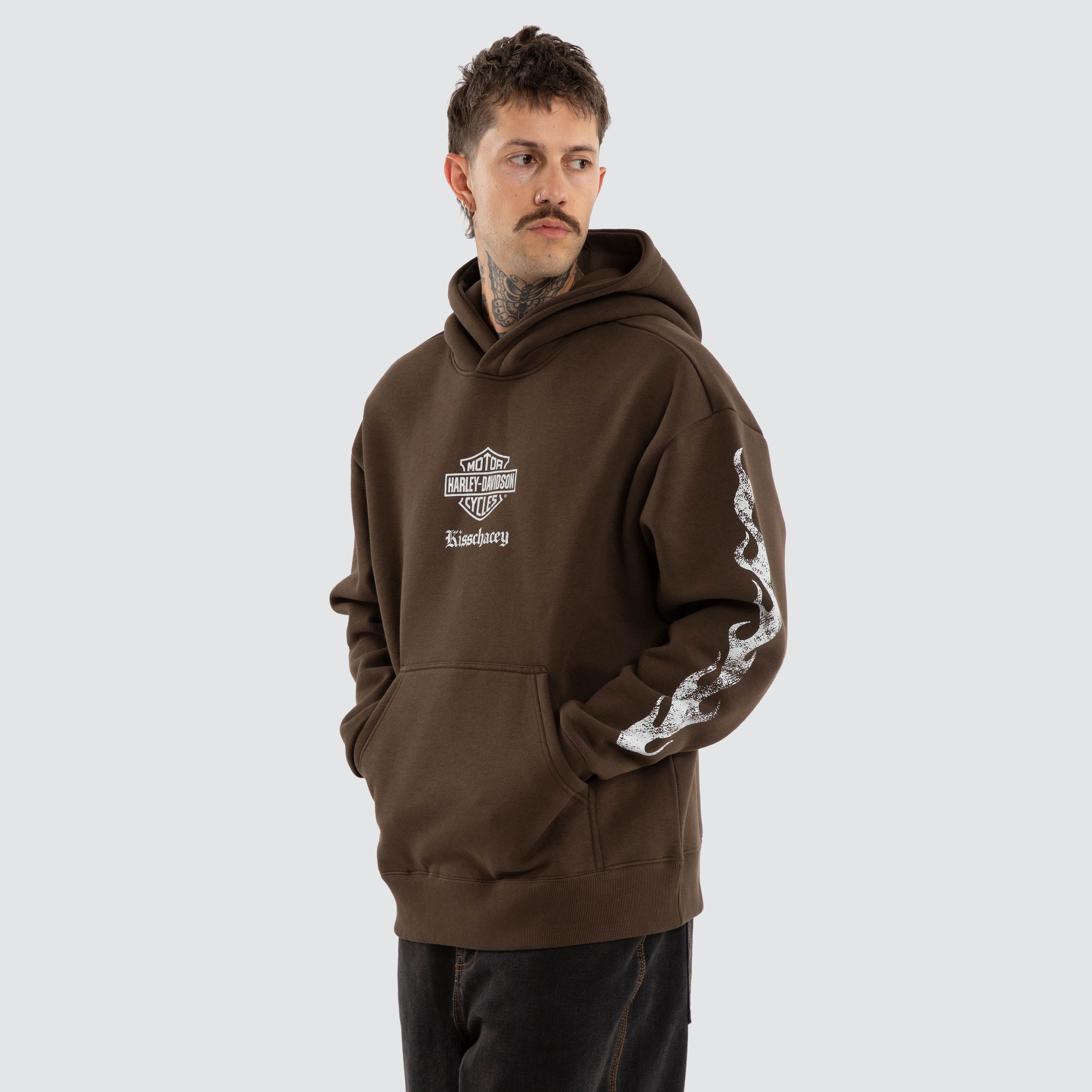 Freedom Relaxed Hoodie Slate Brown