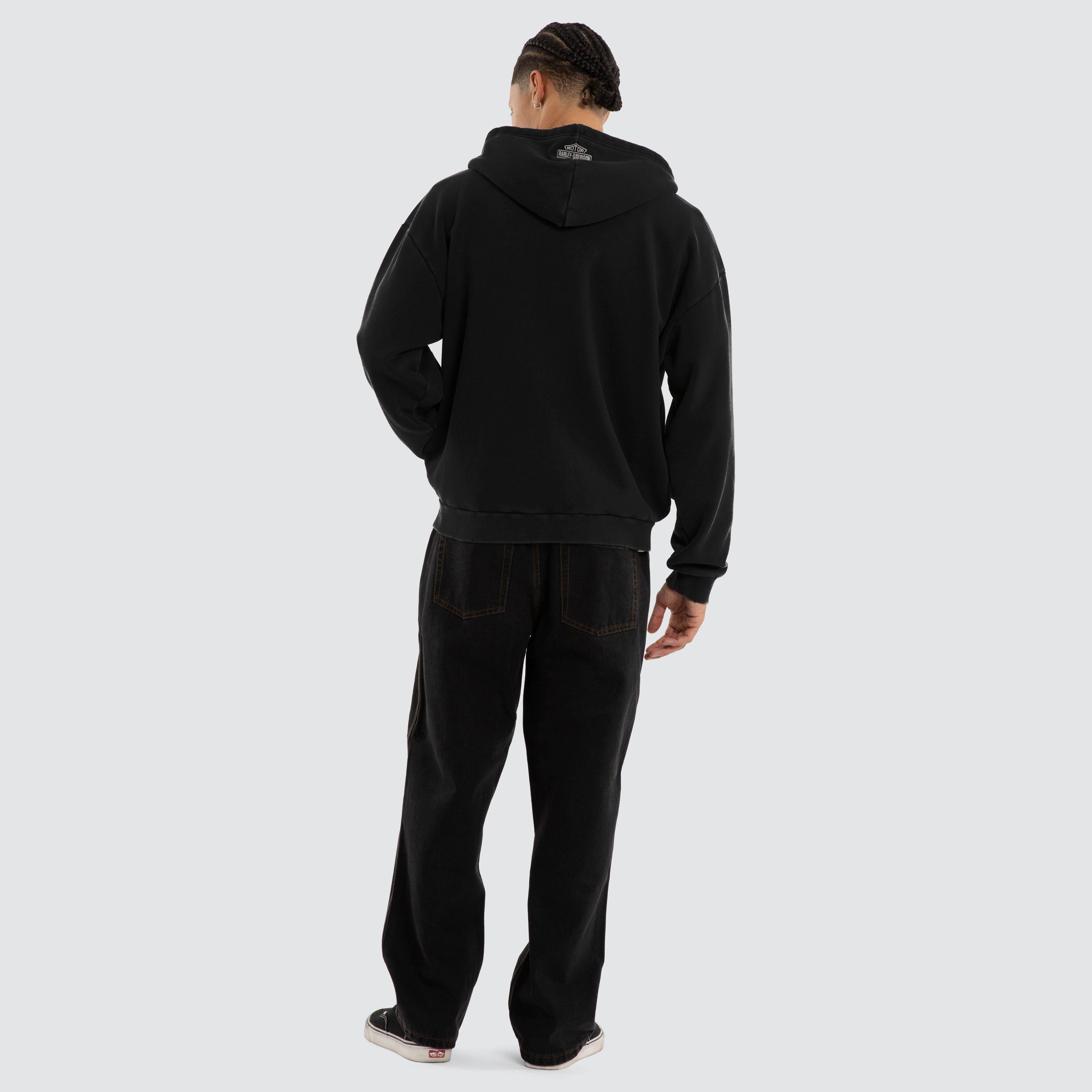 Access Street Zip Hoodie Jet Black