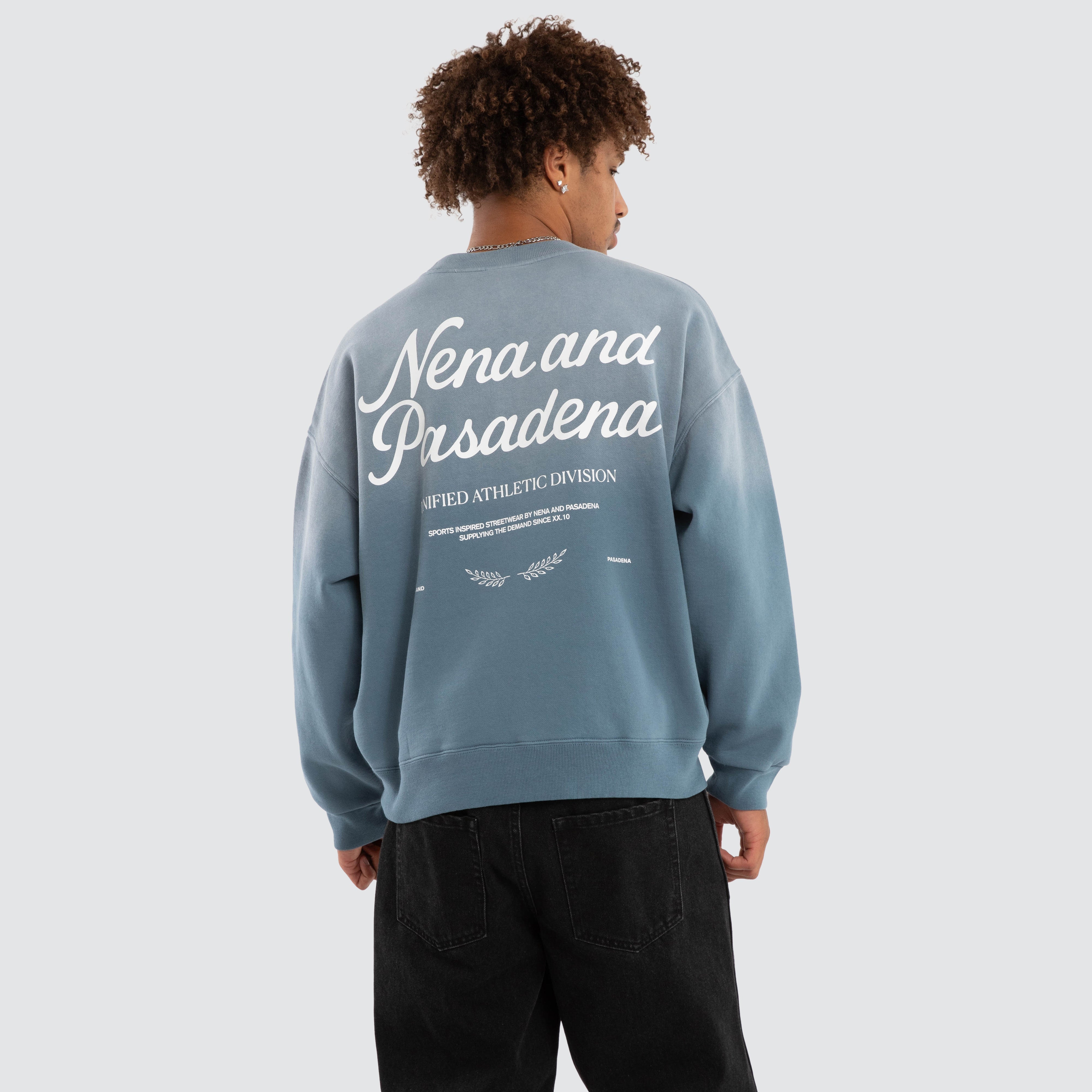 Nivalis Box Fit Sweater Sunbleached Agean Blue