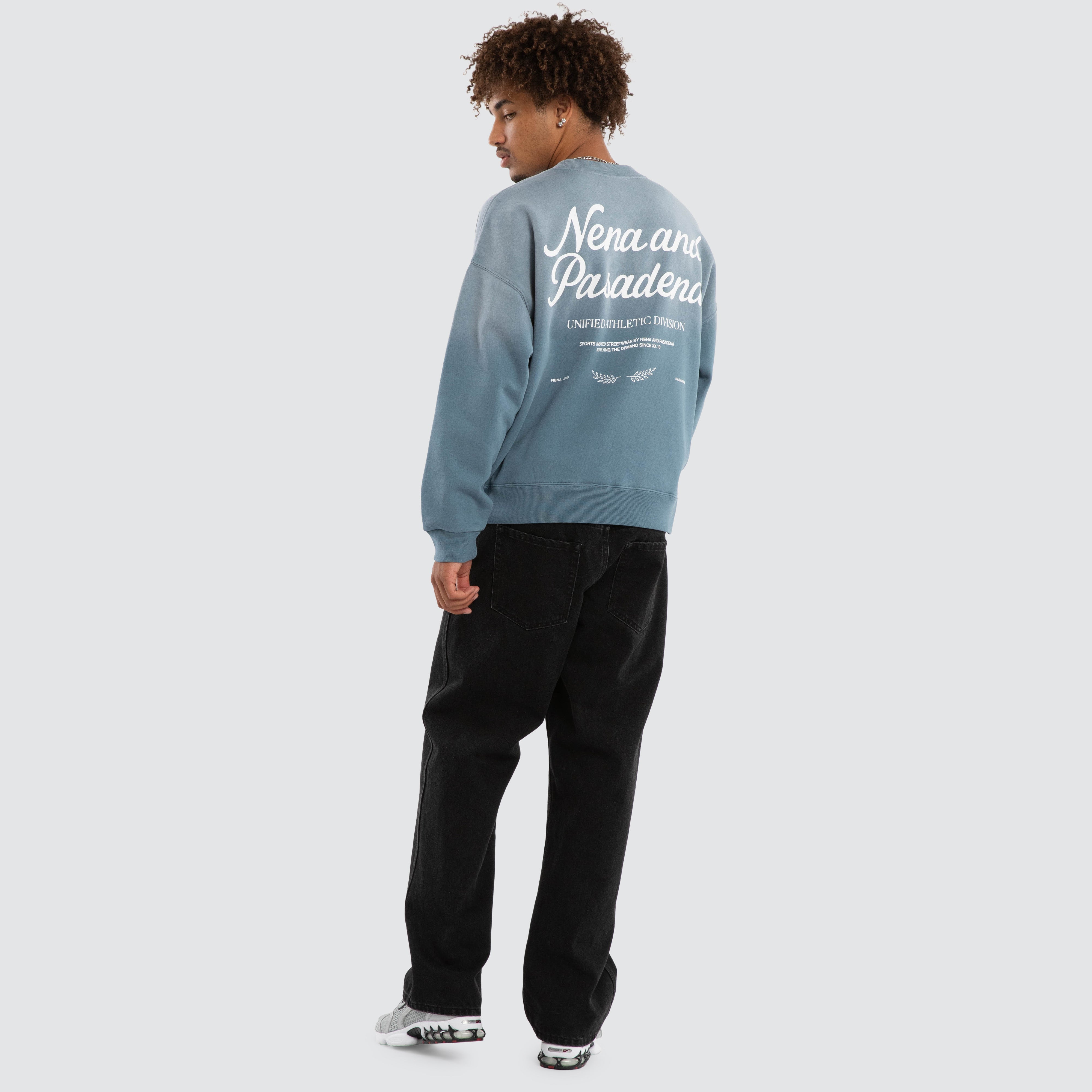 Nivalis Box Fit Sweater Sunbleached Agean Blue