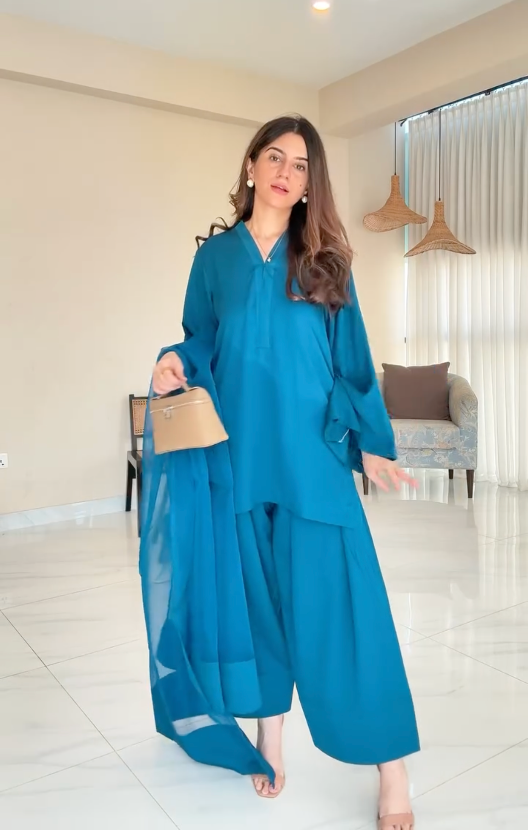 Marine Farshi Salwar Set