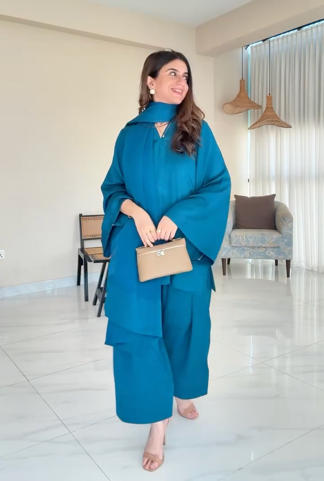 Marine Farshi Salwar Set