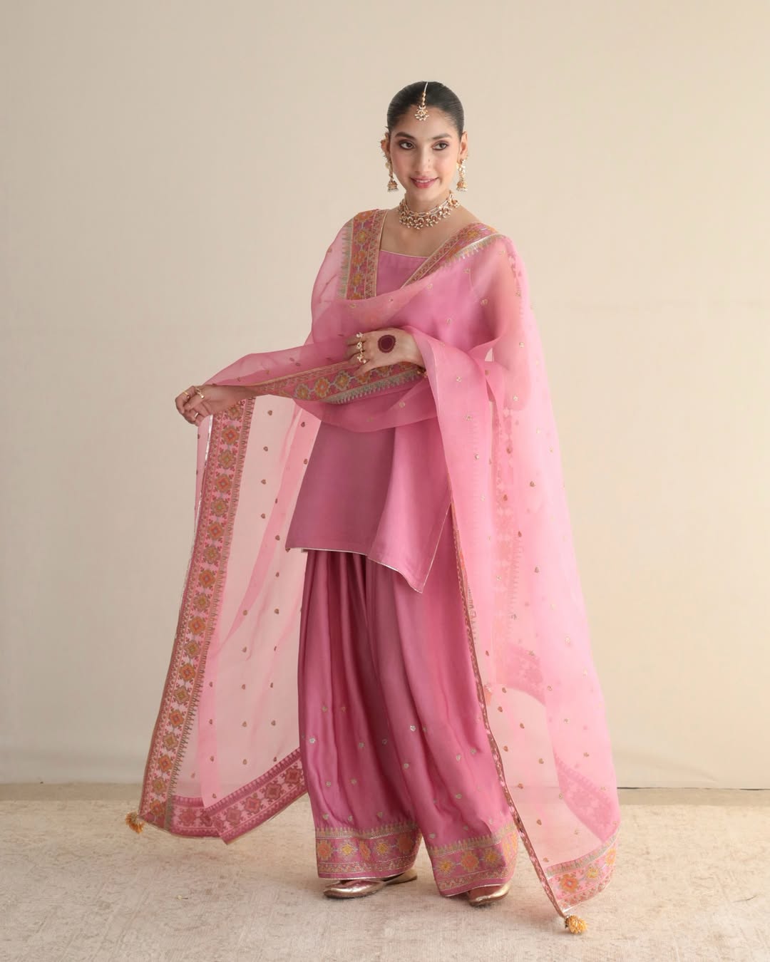 Bubblegum Farshi Salwar Set