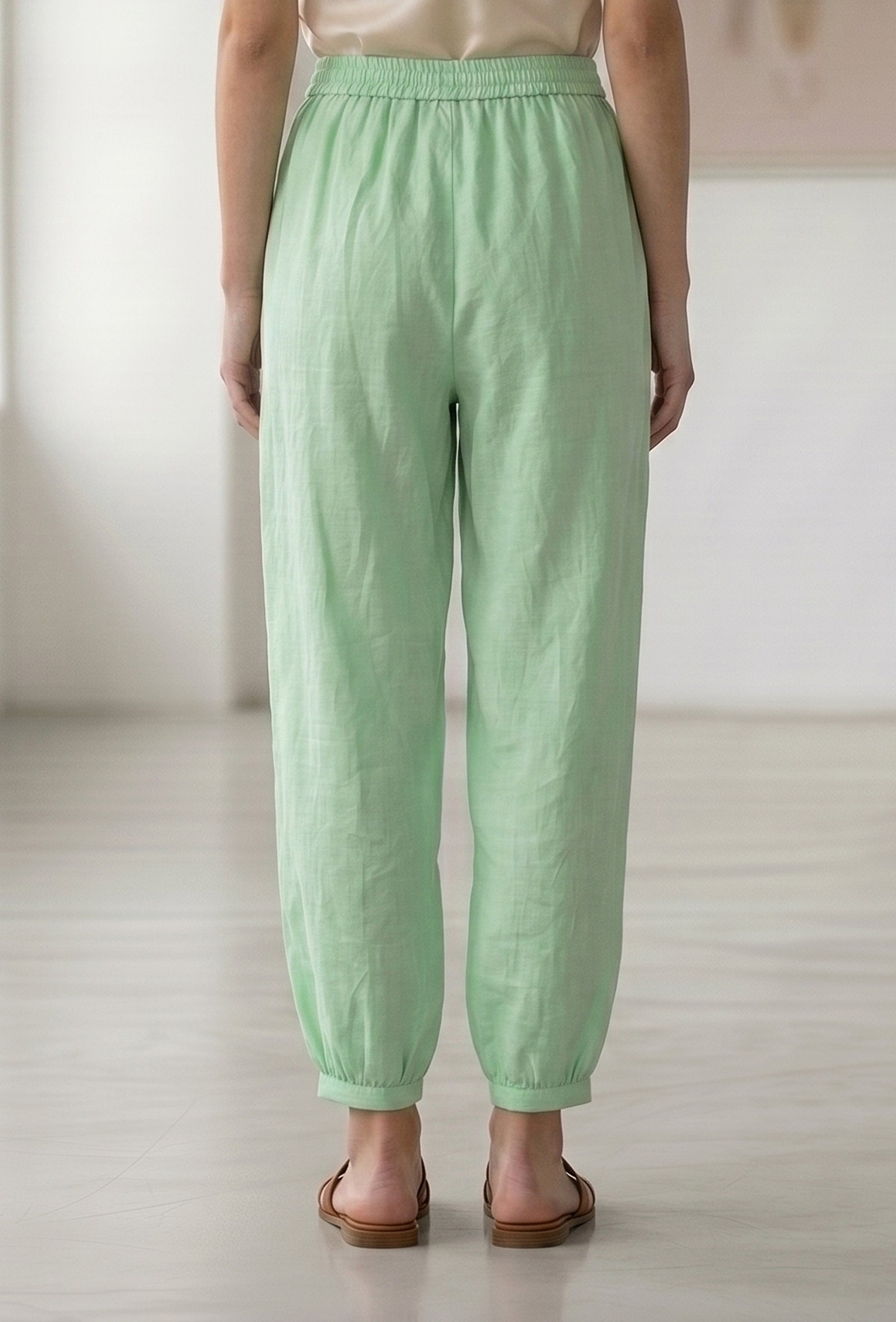 Mint Green Wrap Peplum Co-Ord Set