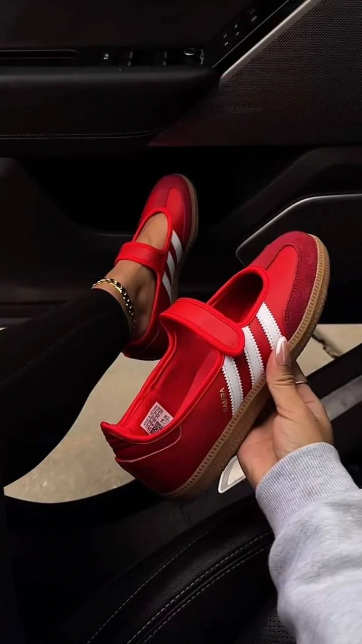 Adidas Samba Women Sneakers Red Premium Casual Shoes