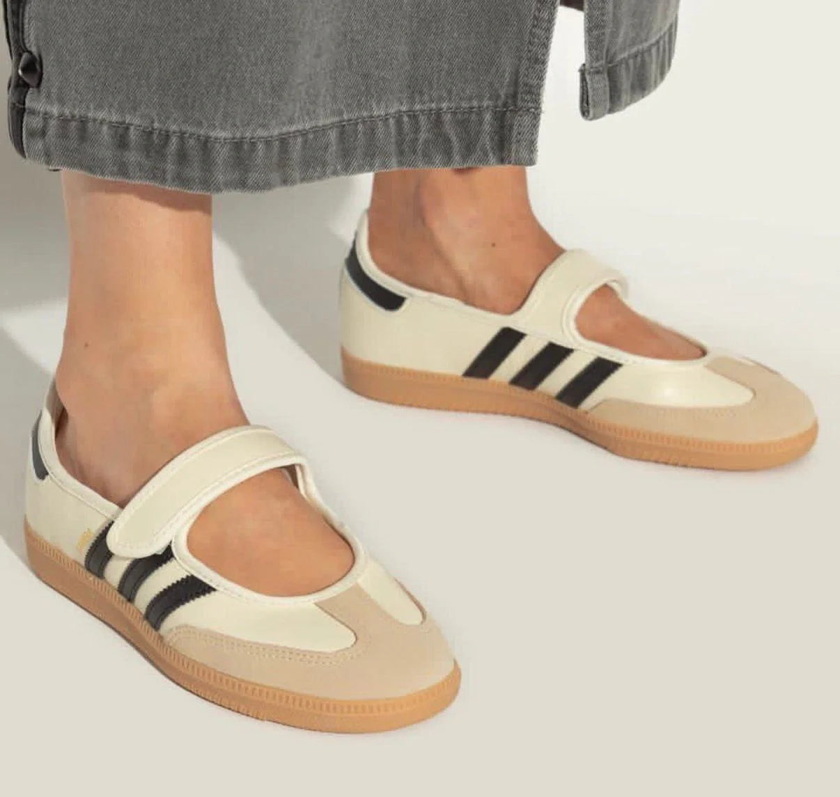 Adidas Originals Samba Jane Beige Black Shoes for Women