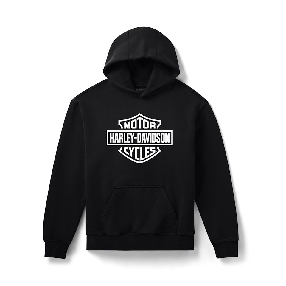 Men’s Standard Bar & Shield Pullover Hoodie – Black