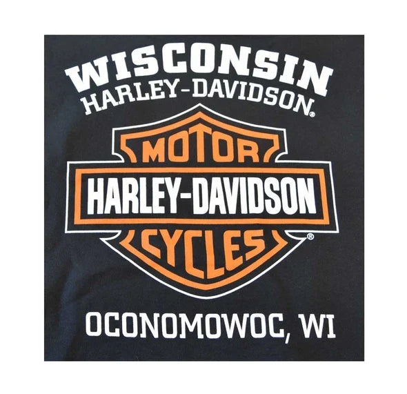 Men's Bar & Shield Pullover Fleece Hoodie – Black