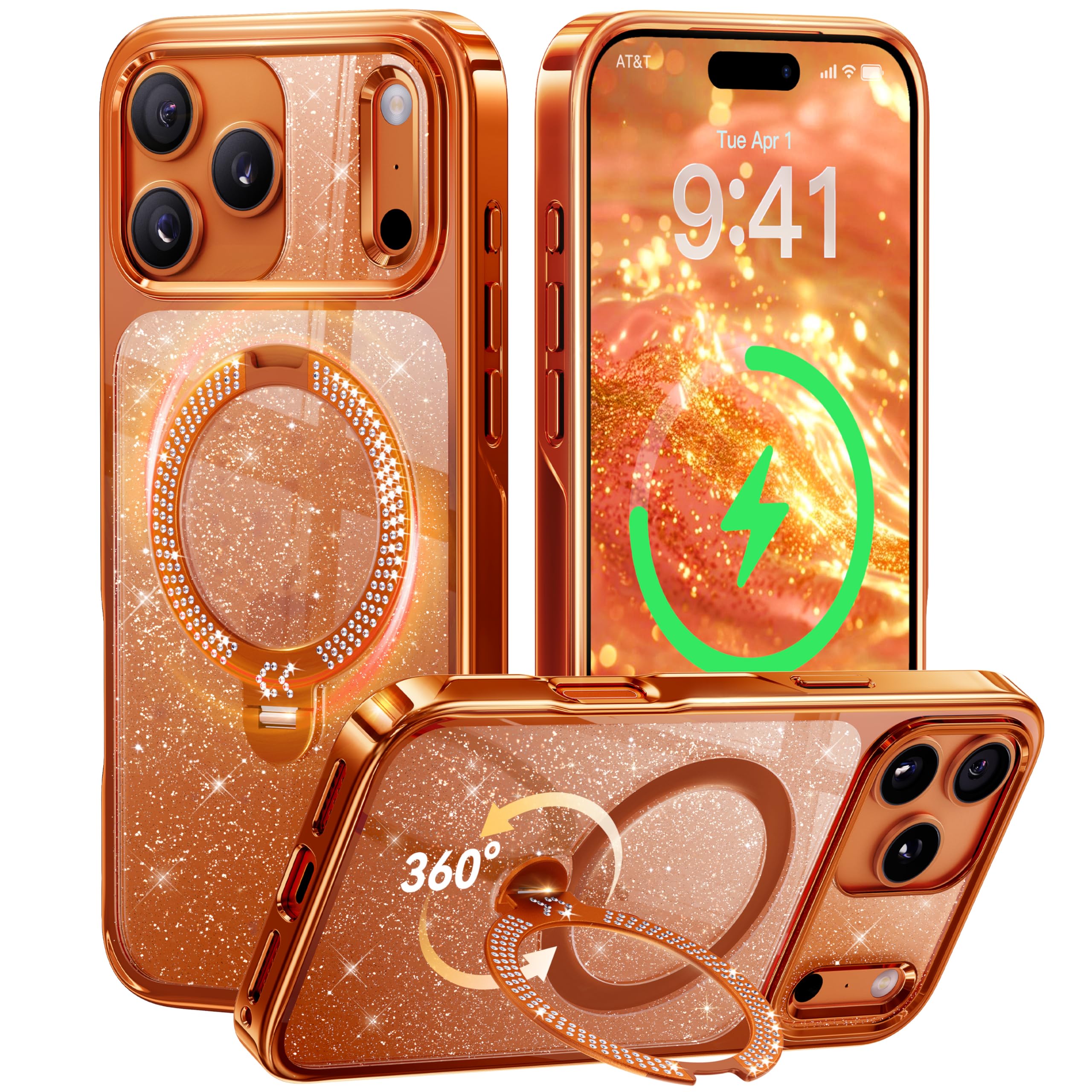 Swarovski Crystal StandKOO Pro Case – Elegant Sparkle-CASEKOO