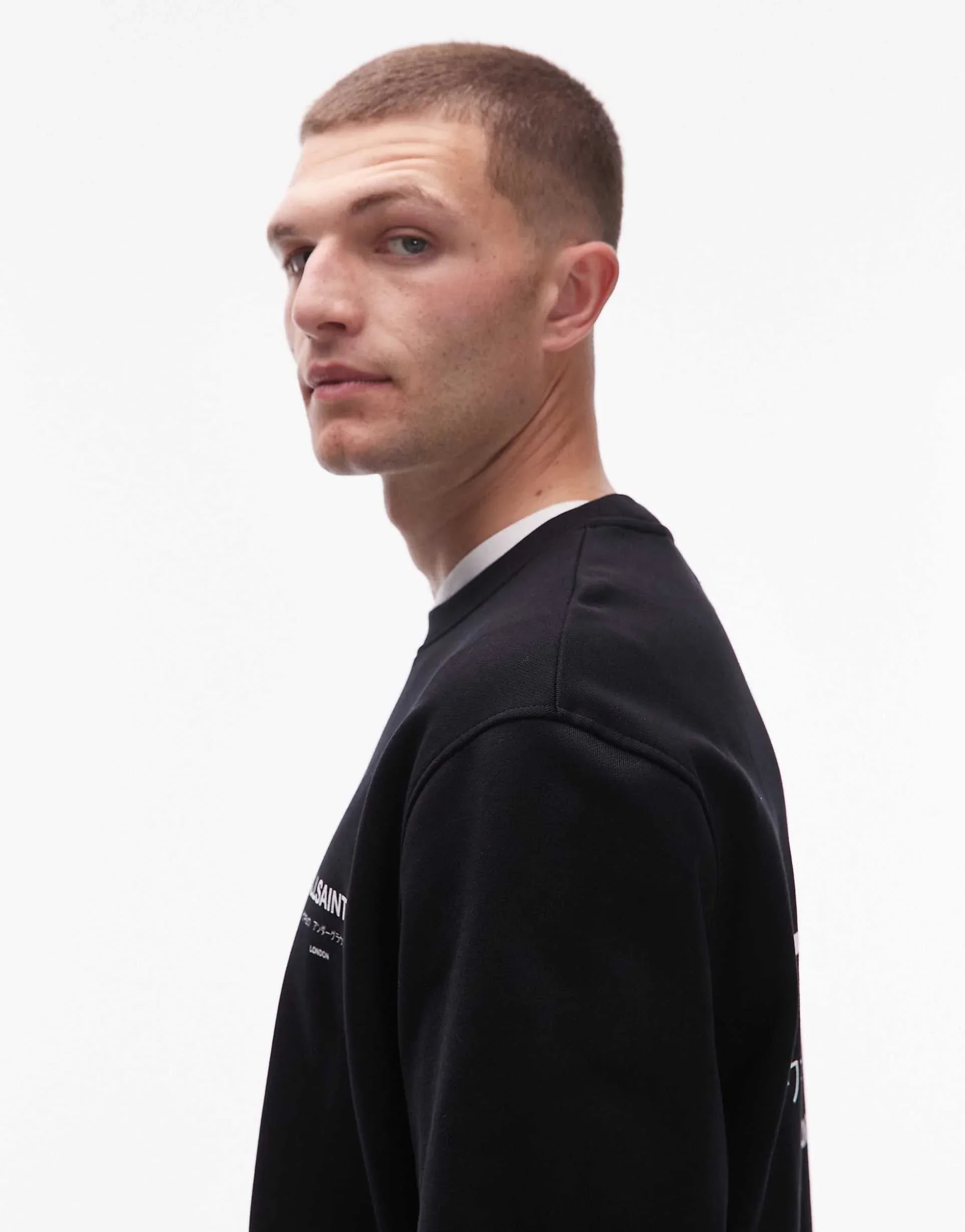 Underground crew sweatshirt in black