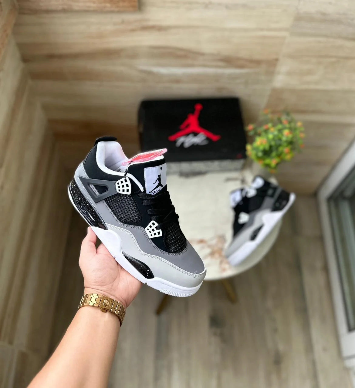 Air Jordans Retro 4 Fear Pack – Premium Leather High-Top Sneaker