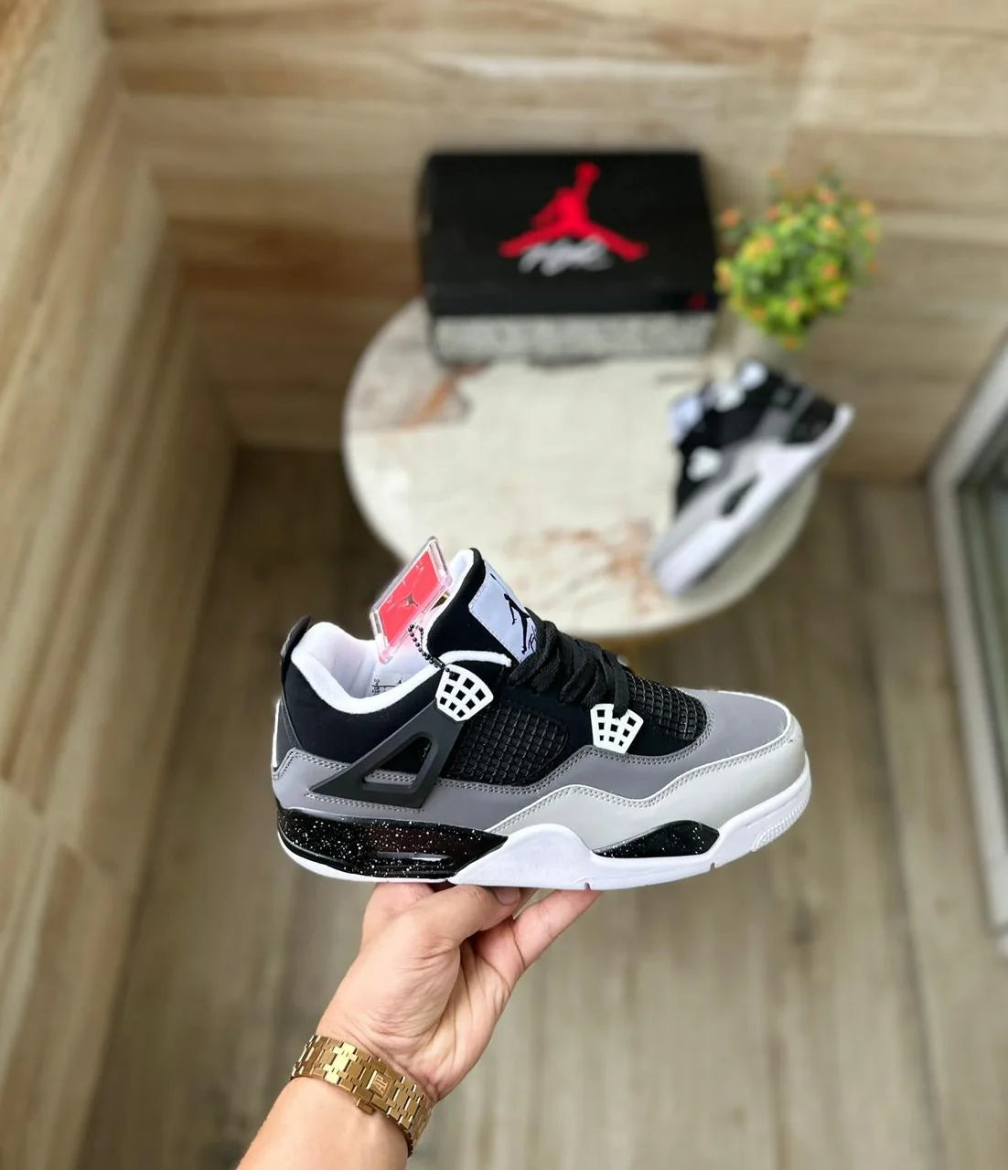 Air Jordans Retro 4 Fear Pack – Premium Leather High-Top Sneaker