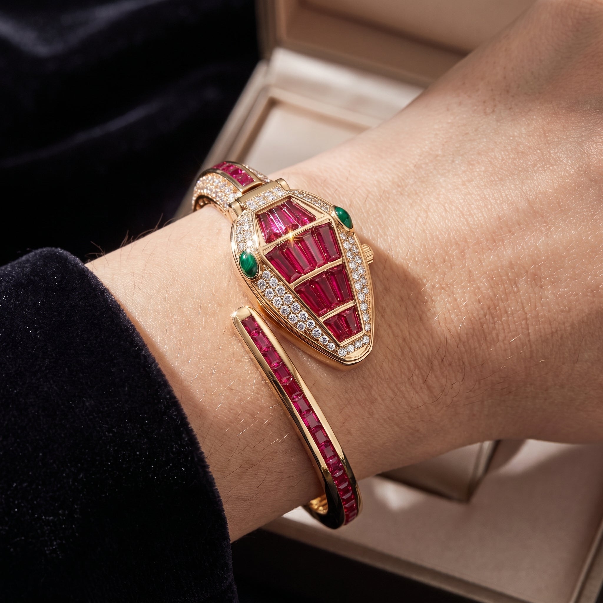 Ruby Serpentyne Crystal