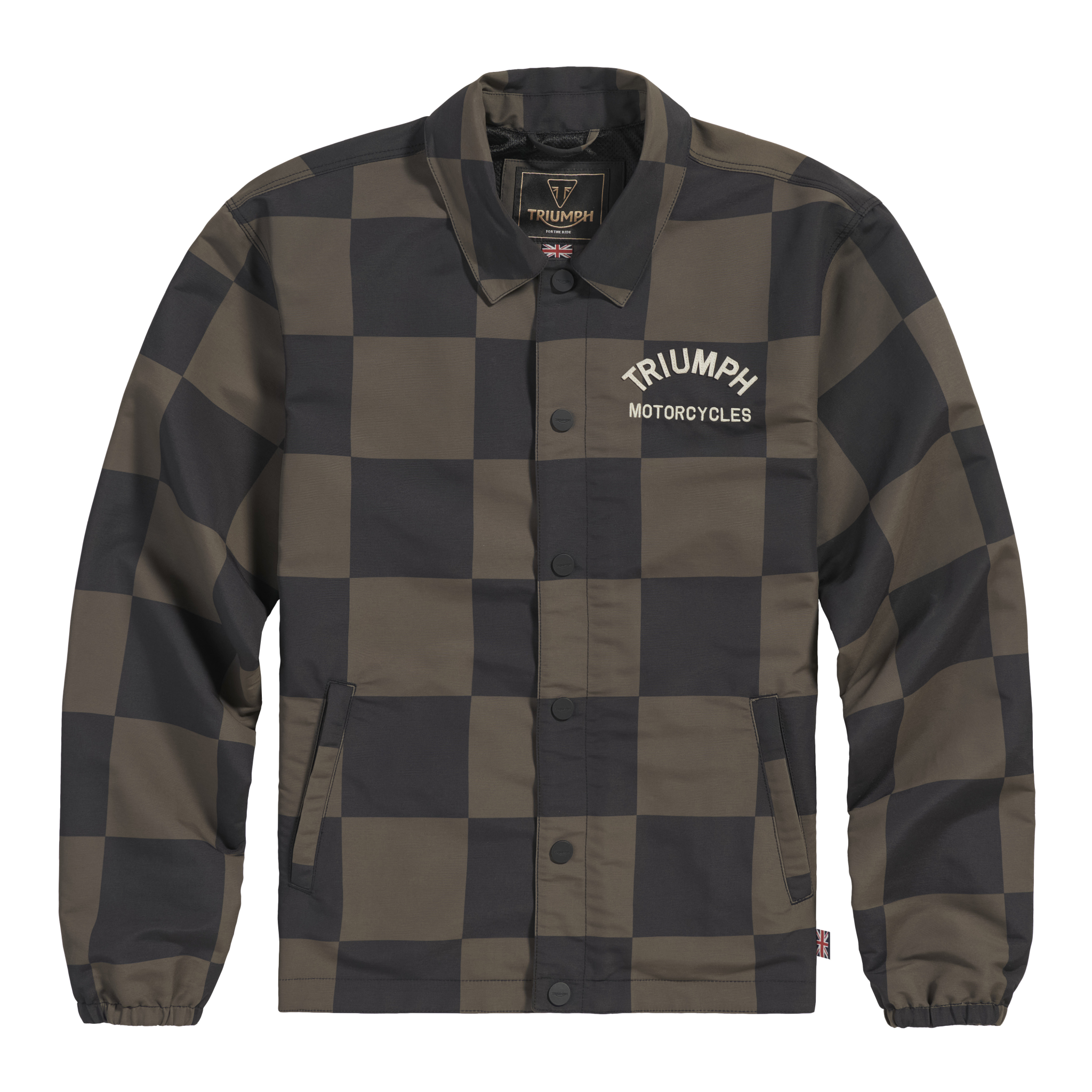 Triumph Carter Coach Checkerboard Jacket - Iron / Black