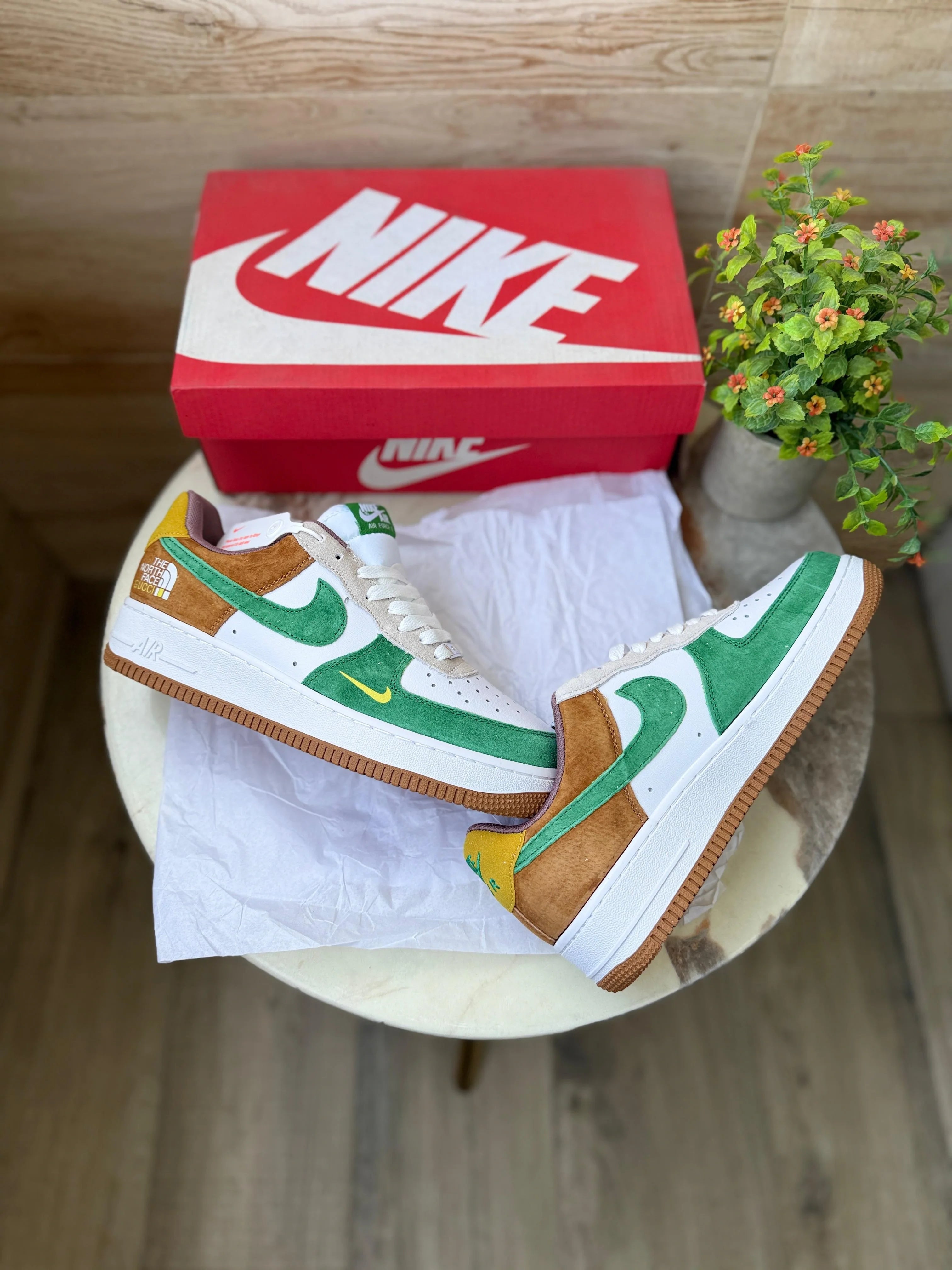 Nike Air Force North Face Gucci Style Sneakers – Men’s Fashion