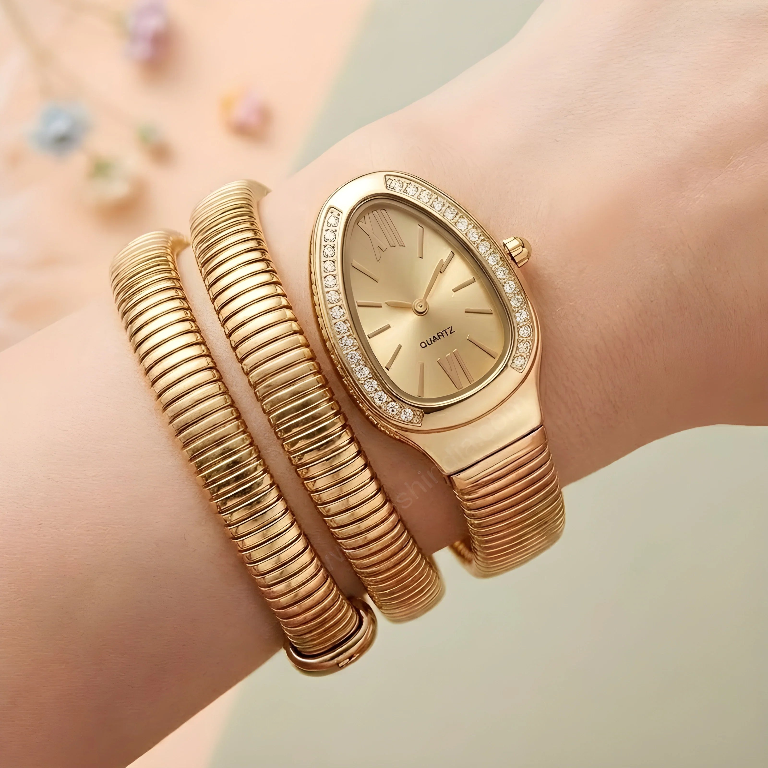 Golden Snake Watch