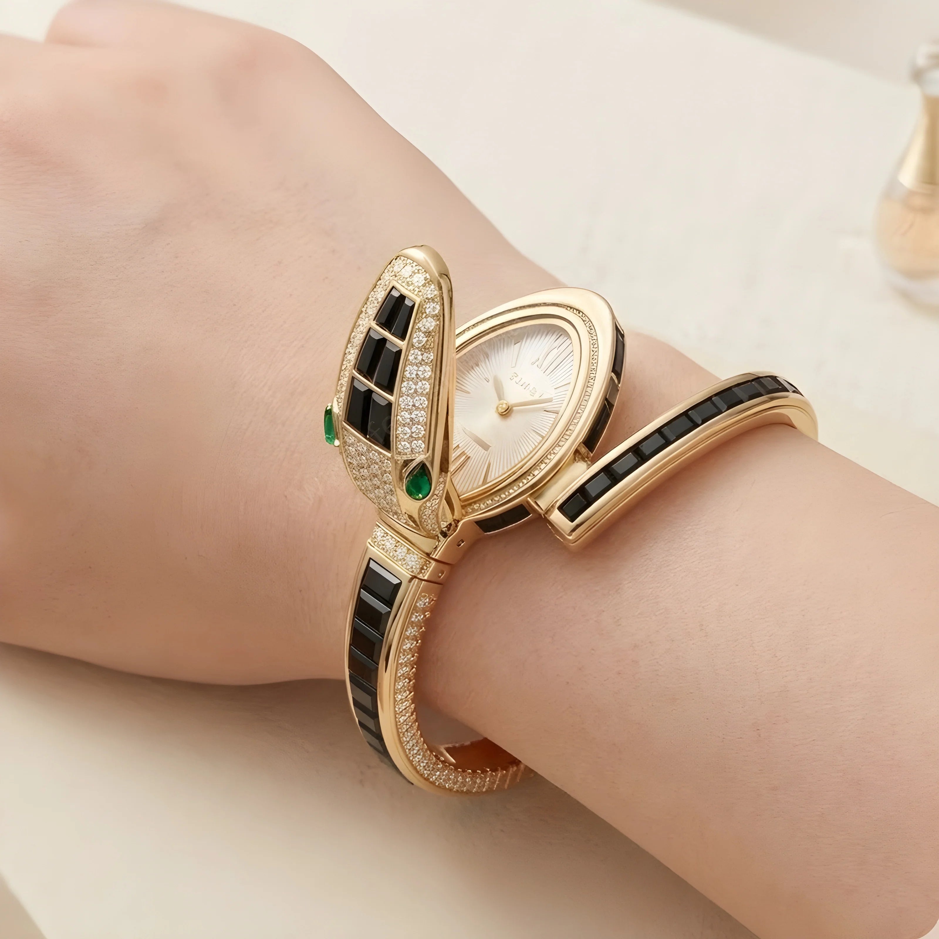 Midnight Snake Bracelet Watch