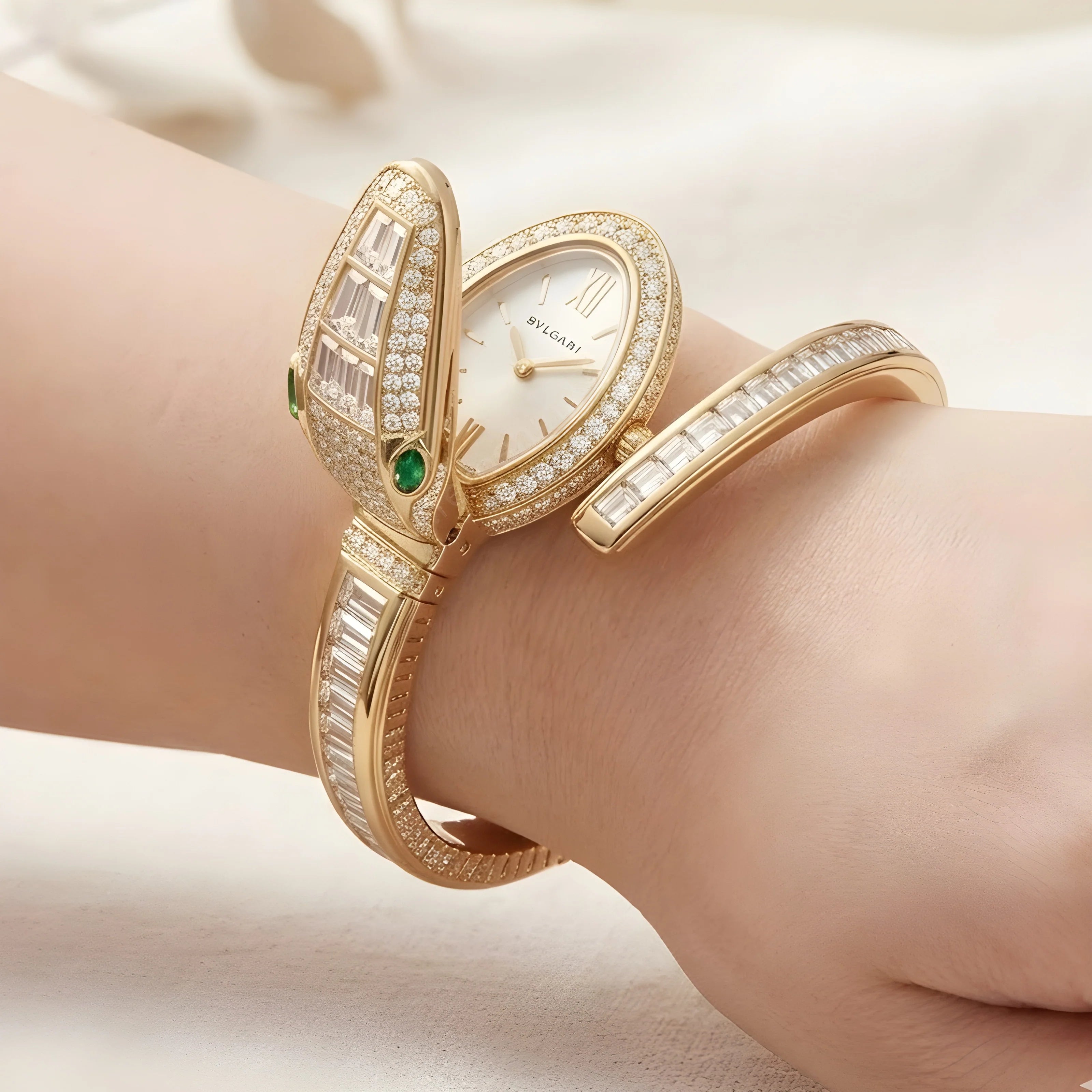 Lunar Snake Bracelet Watch