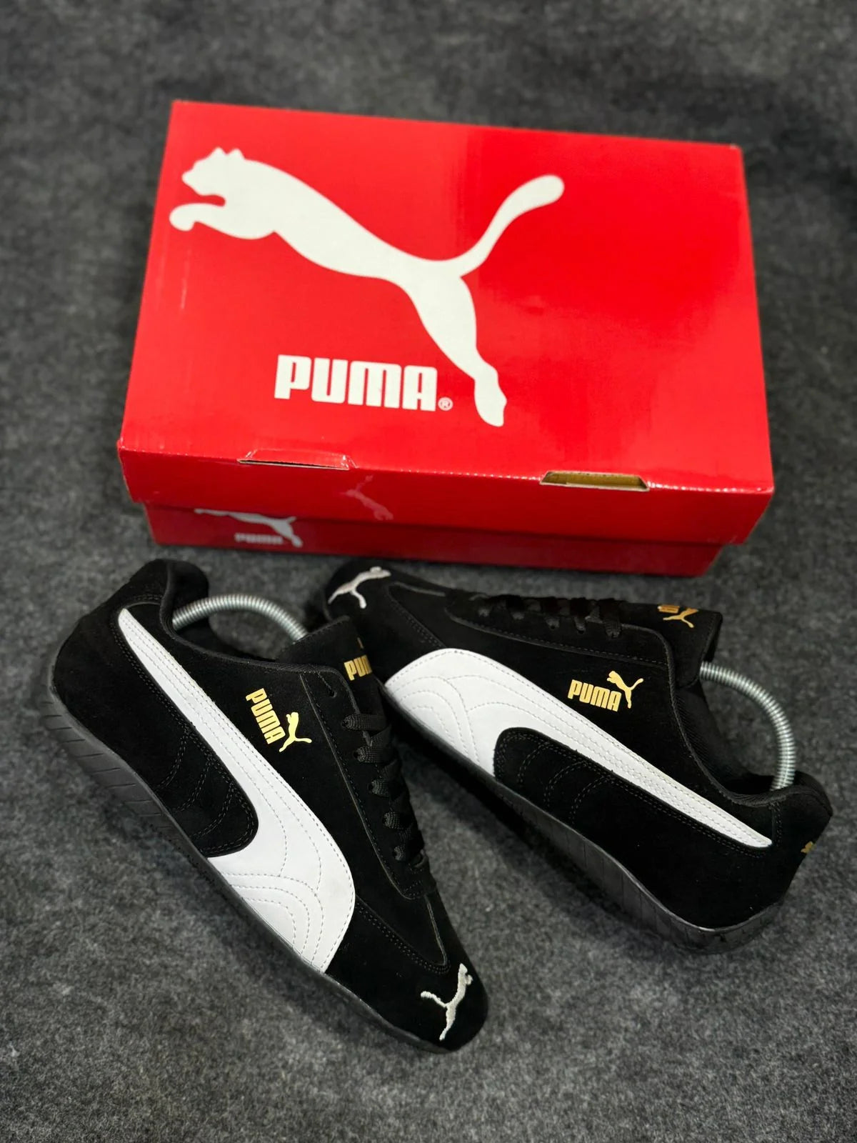 Puma Black & White Casual Sneakers for Men (Sizes 6 to 10)