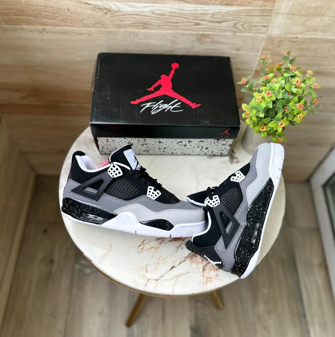 Air Jordans Retro 4 Fear Pack – Premium Leather High-Top Sneaker