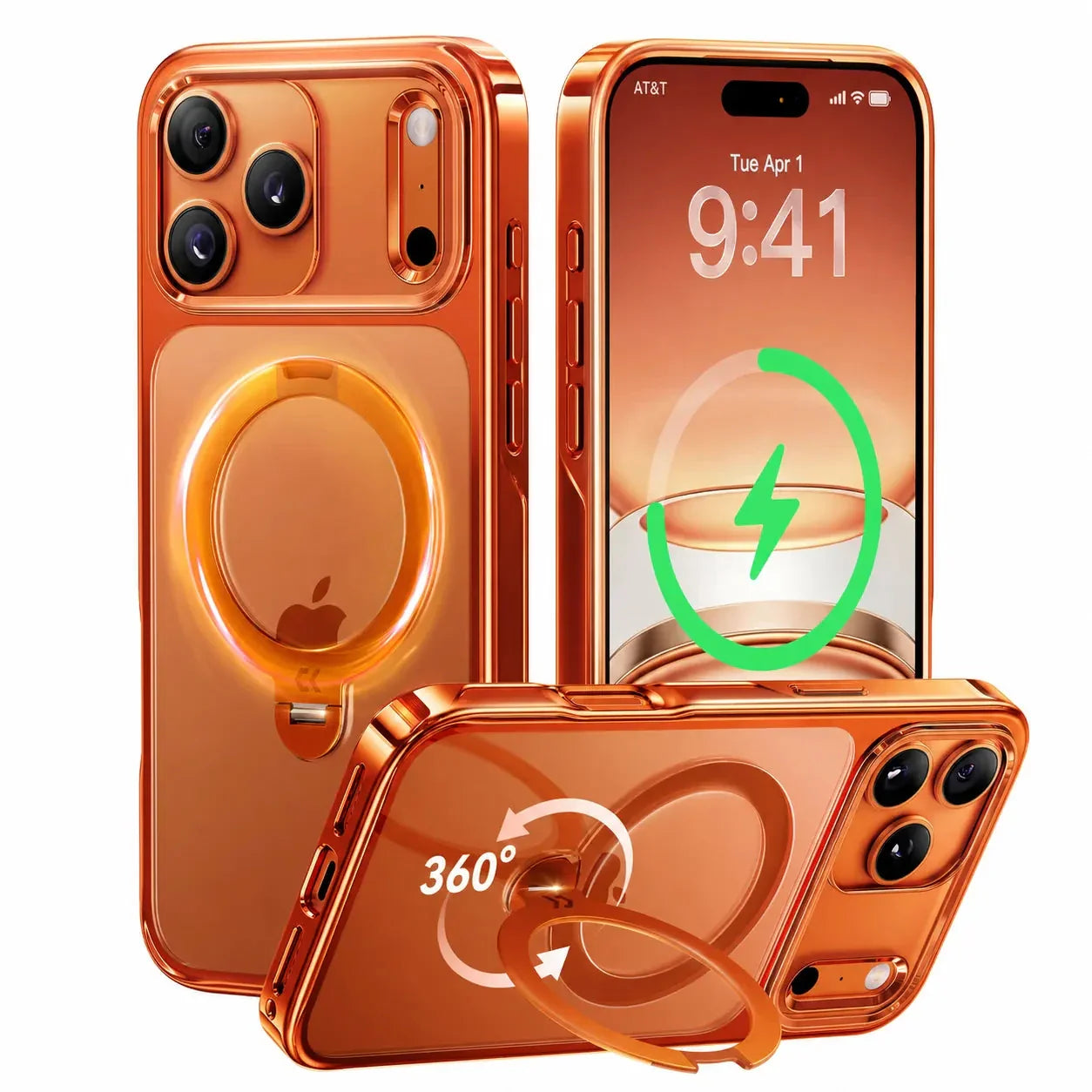 CASEKOO StandKOO Pro Halo Titanium Clear Case