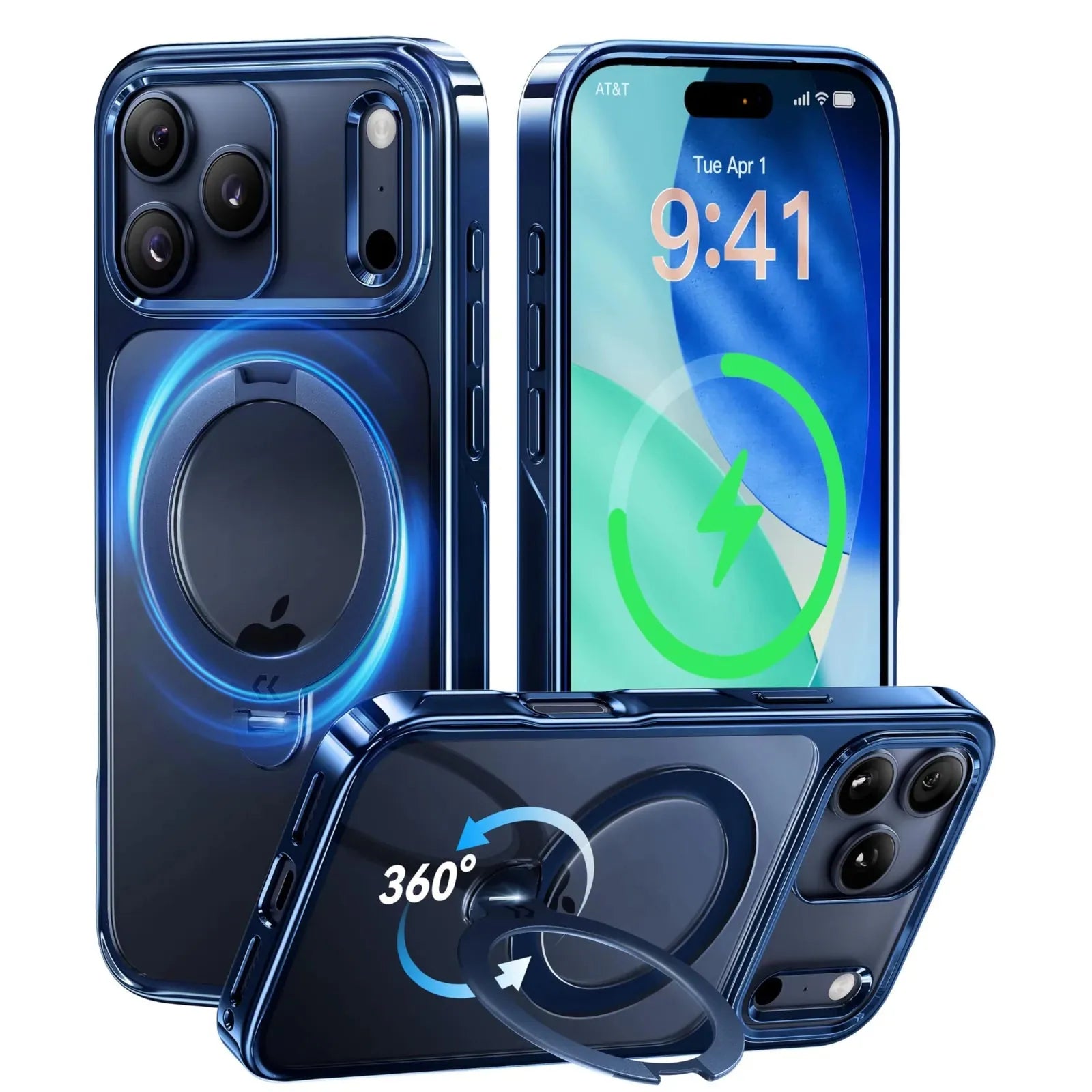 CASEKOO StandKOO Pro Halo Titanium Clear Case