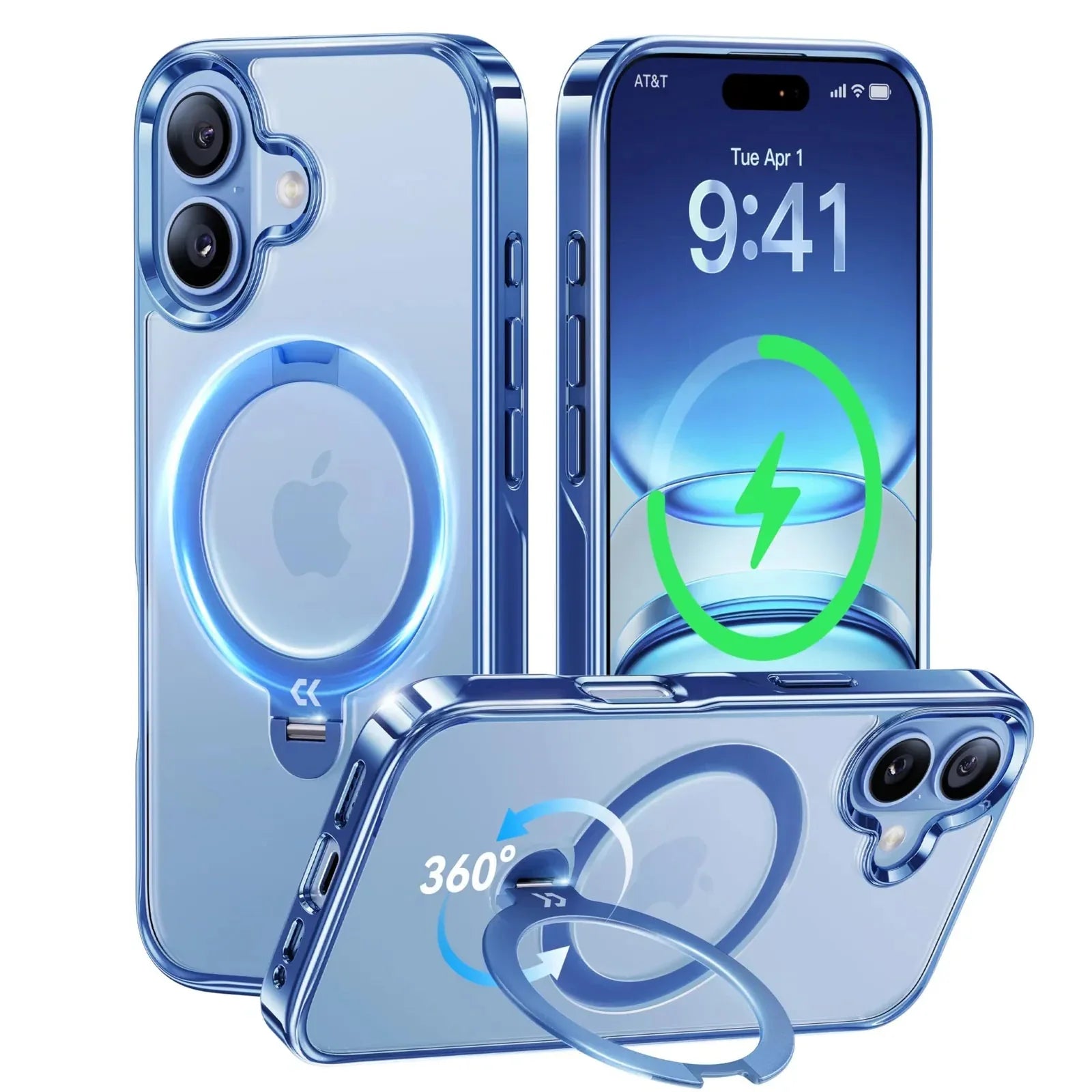 CASEKOO StandKOO Pro Halo Titanium Clear Case