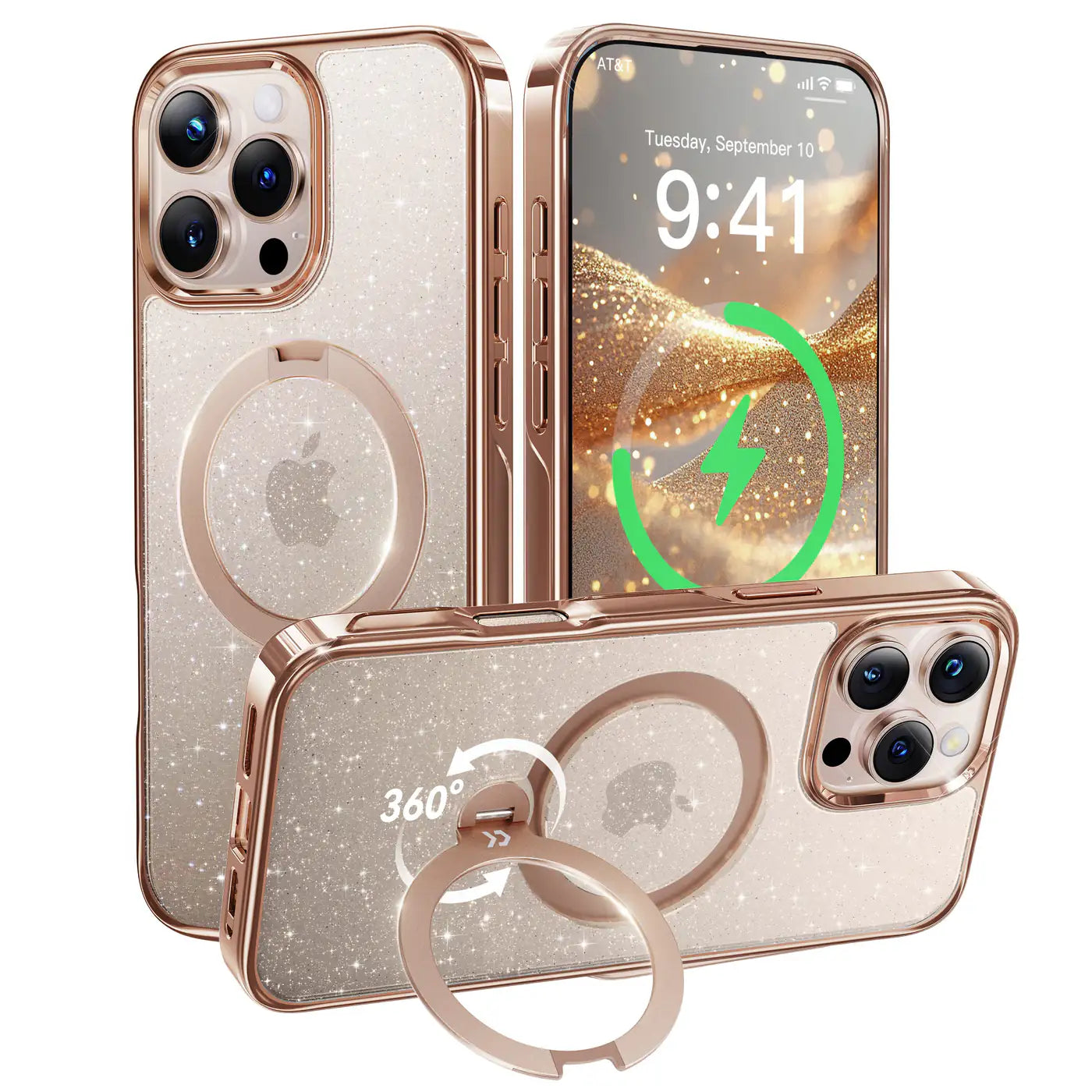 CASEKOO StandKOO Pro Halo Titanium Clear Case
