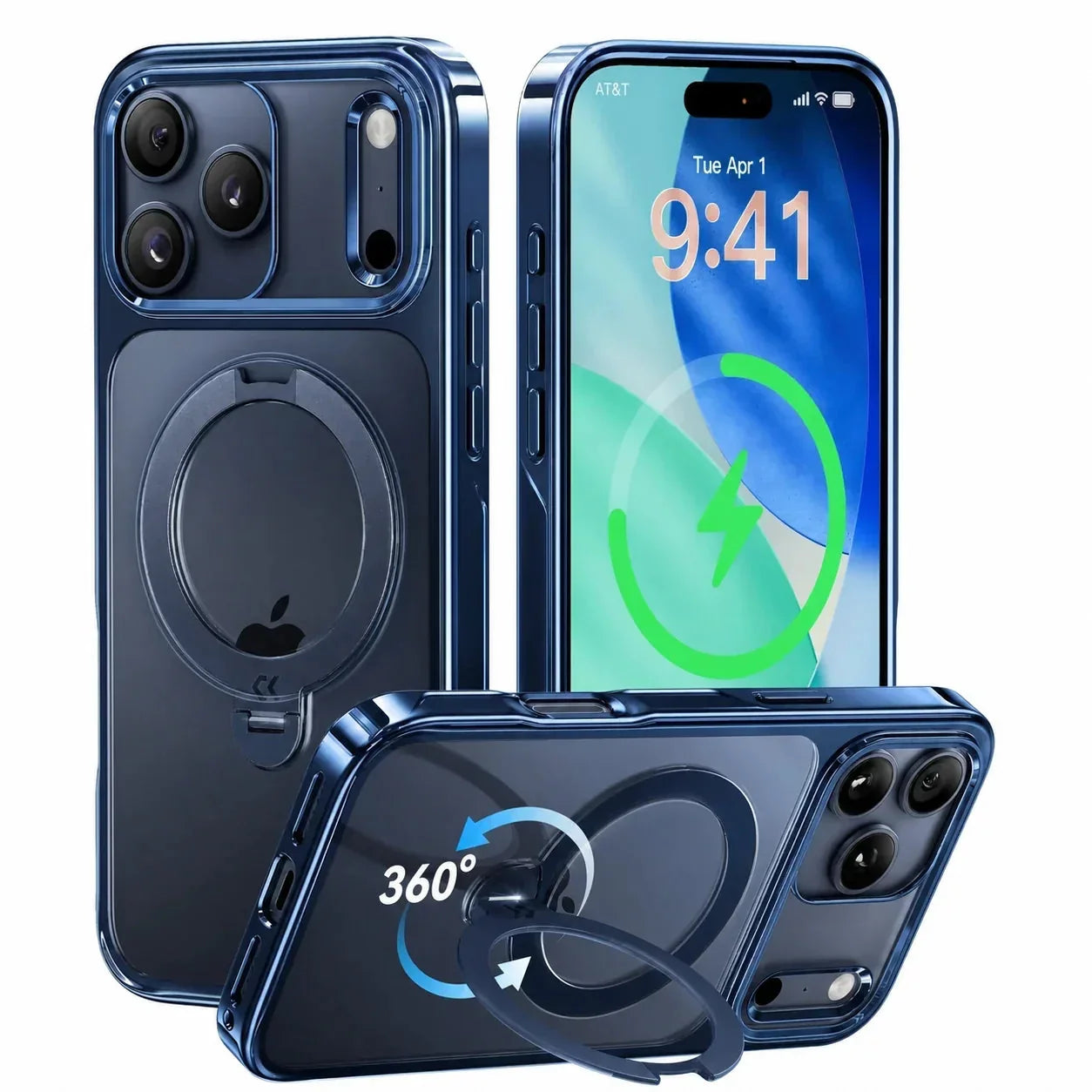 CASEKOO StandKOO Pro Halo Titanium Clear Case