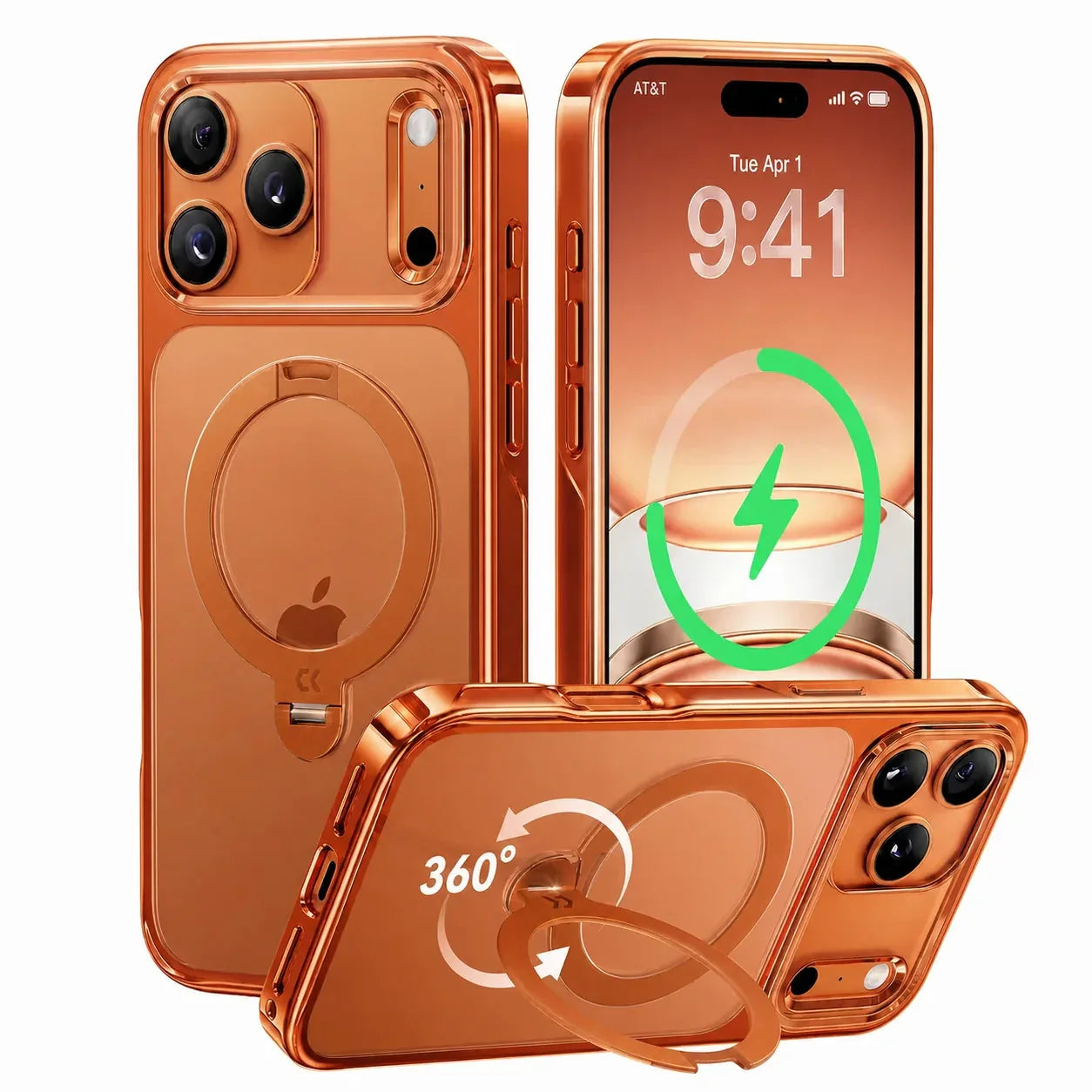CASEKOO StandKOO Pro Halo Titanium Clear Case
