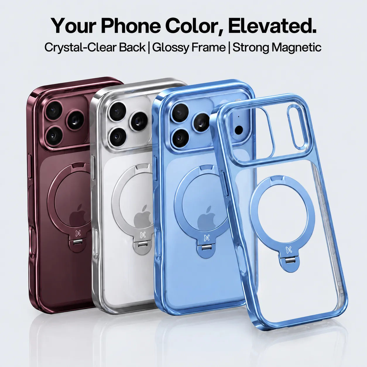 CASEKOO StandKOO Pro Halo Titanium Clear Case